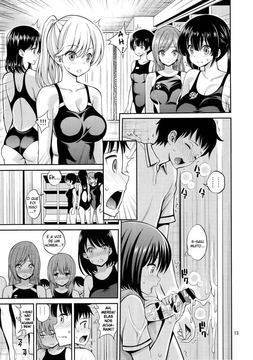 (C91) [Popochichi (Yahiro Pochi)] Nozohame Sukumizu Kanojo [Portuguese-BR] [Pendragon] image number 12