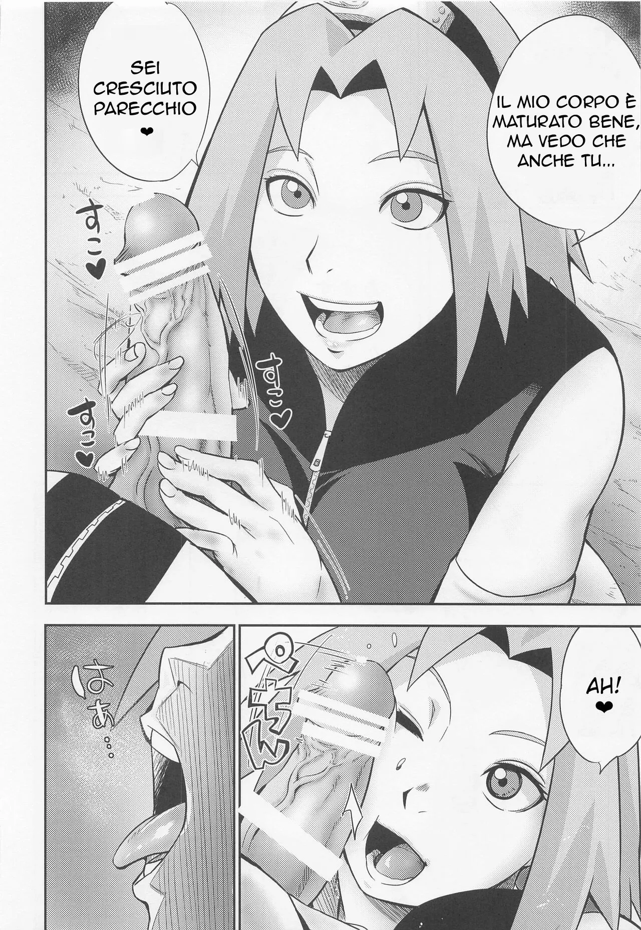 (C100) [Karakishi Youhei-dan Shinga (Sahara Wataru)] Hyakugo no Jutsu | Le Tecniche Segrete di Sakura (Naruto) [Italian] 图片编号 9