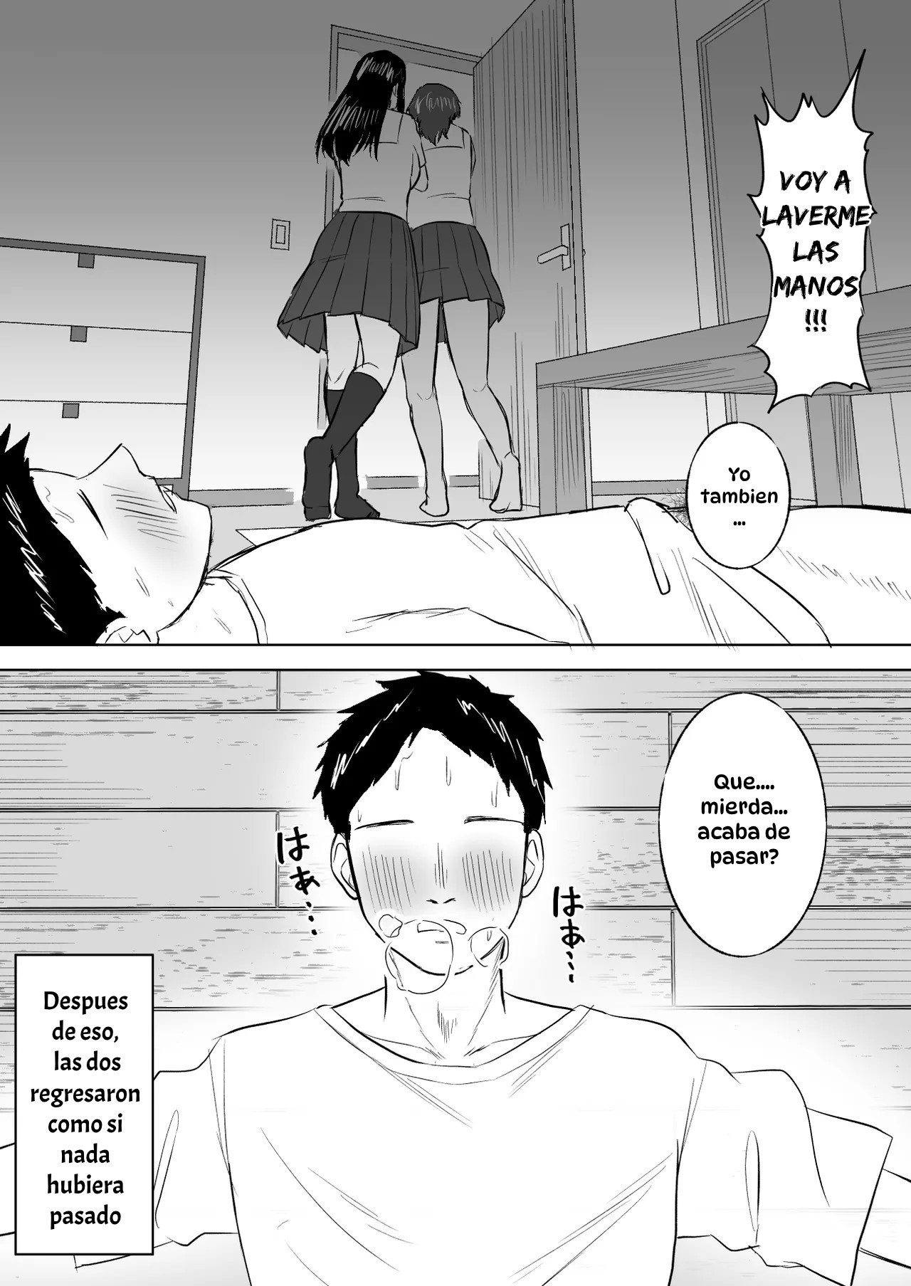 [Ore no Sasakure] Dekai Osananajimi-tachi ni Hasamarete Ase Daku Harem Ecchi｜Atrapado entre Mis Enormes Amigas de la Infancia para Tener Sexo Grupal y Sudoroso [Spanish] [Hta scan] 图片编号 15