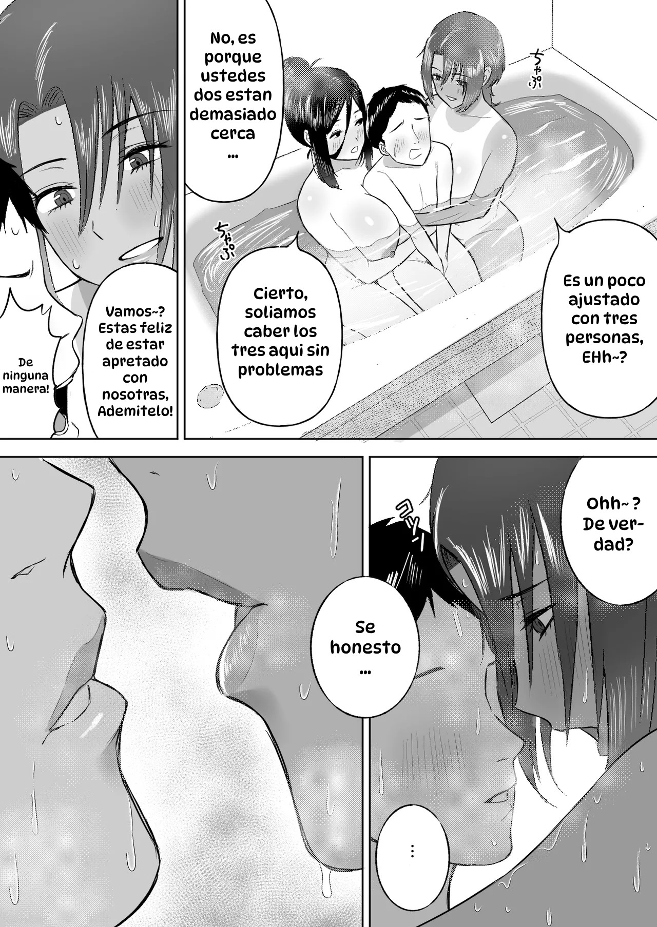 [Ore no Sasakure] Dekai Osananajimi-tachi ni Hasamarete Ase Daku Harem Ecchi｜Atrapado entre Mis Enormes Amigas de la Infancia para Tener Sexo Grupal y Sudoroso [Spanish] [Hta scan] 图片编号 29