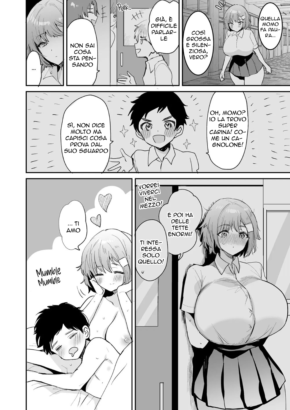 [Meimeikomei)] Dekkakute Mukuchi de Ecchi na Kanojo | Silenziosa ma Perversa [Italian] изображение № 24