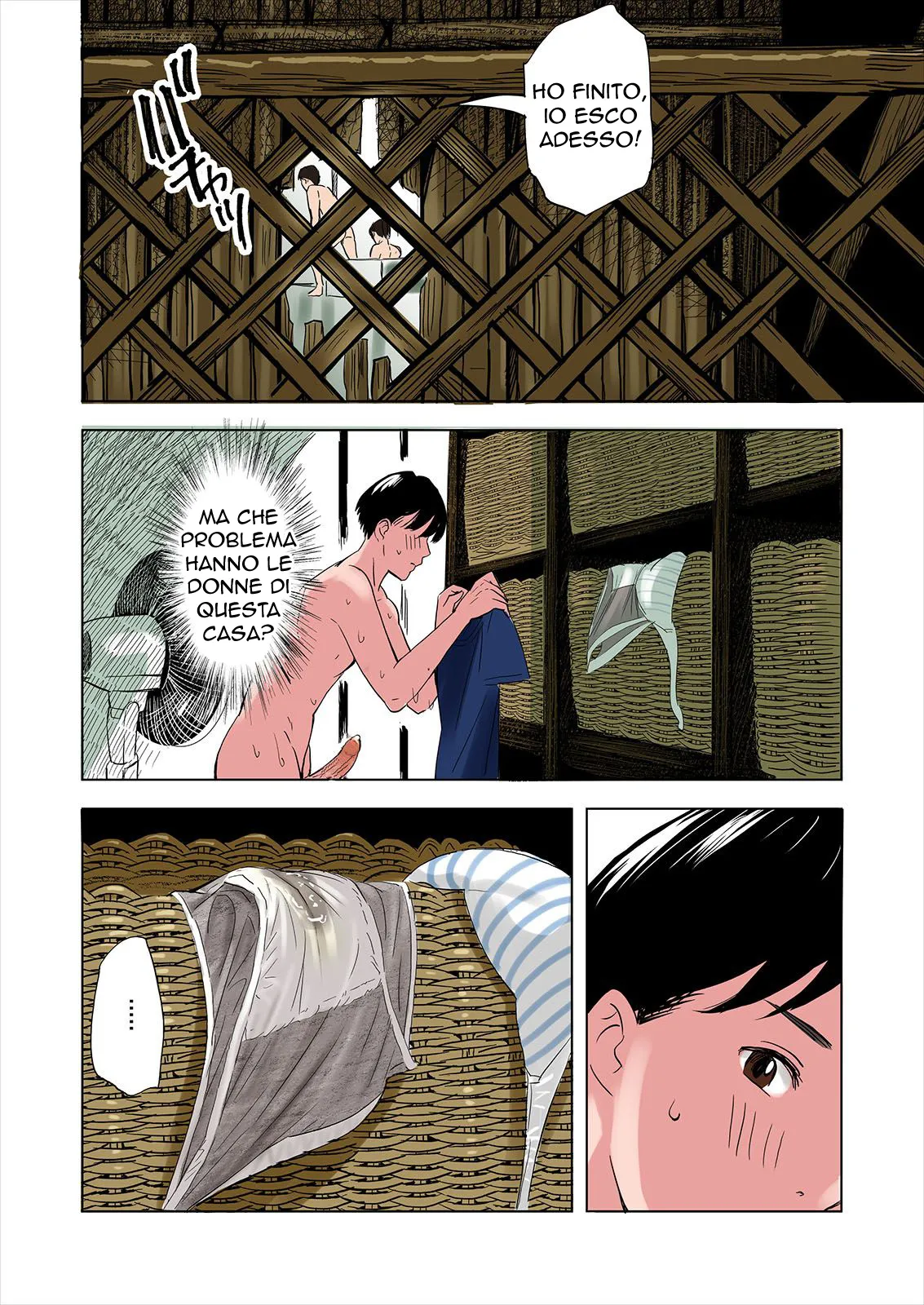 [Gomikasu Tarou (Namaribou Nayonayo)] Tomodachi no Gibo to Ane ni Yuuwaku Sareru Hanashi | Perverse Tentazioni [Italian] [Decensored] image number 18