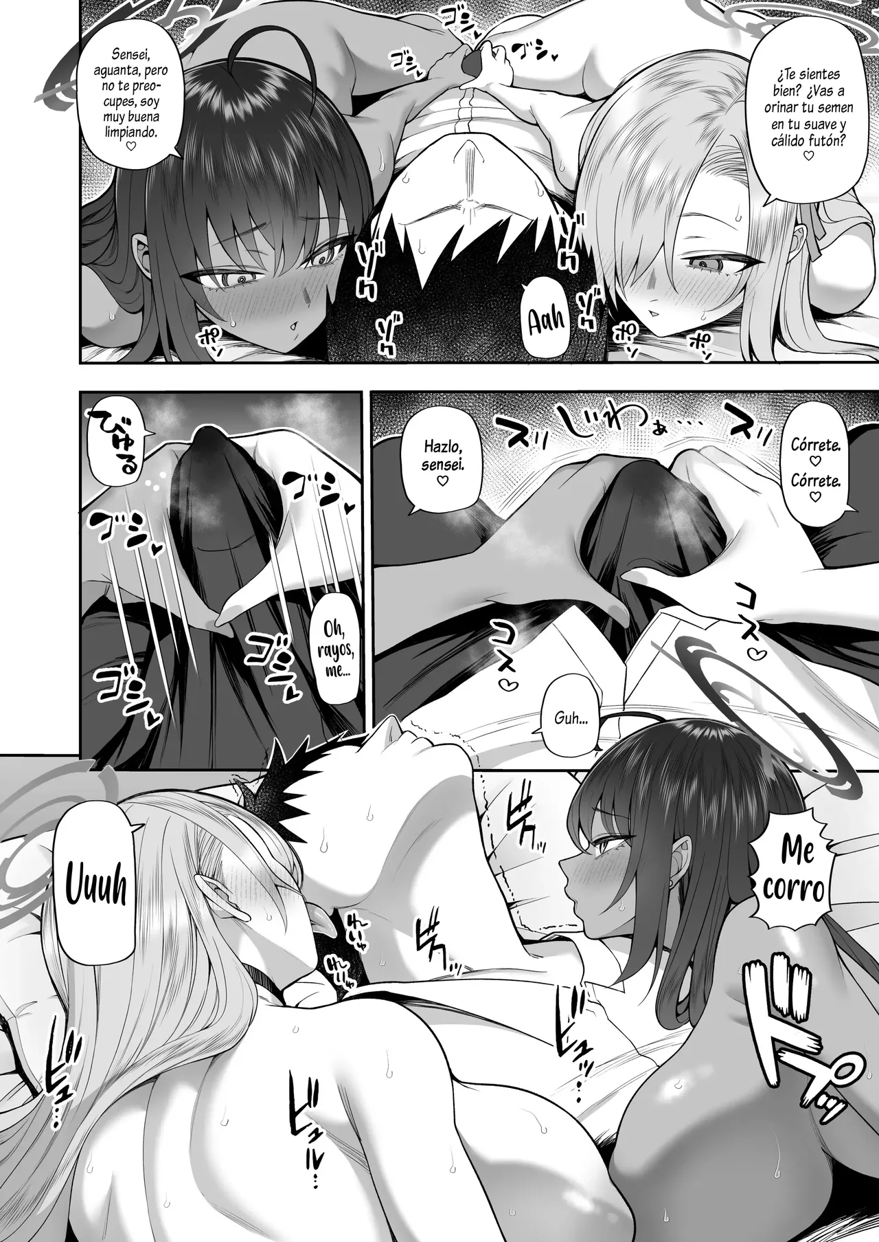 [Marshmallow Balloon (Kayumidome)] Yowami to Musuko o Nigirareta!｜¡Me Descuidé y Aprovecharon para Chantajearme! (Blue Archive) [Spanish] [Al chile no sé Scan] [Digital] 이미지 번호 9