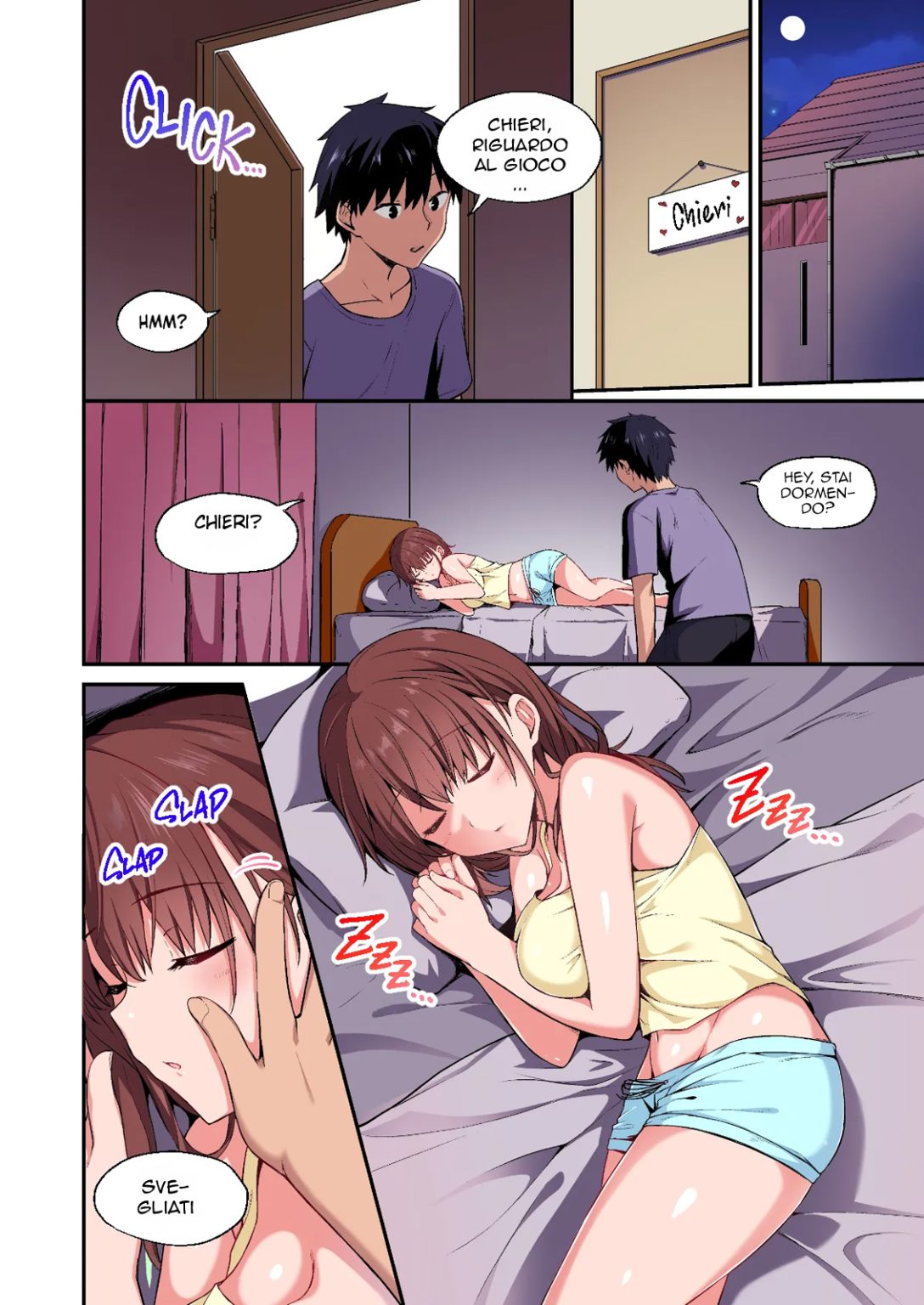 [doushoku (Hino)] Wagamama Imouto Onaho-ka Keikaku ~Neru Imouto o Kaihatsu Choukyou~ | Una Sorellina da Domare FULL COLOR [Italian] (Decensored) image number 8