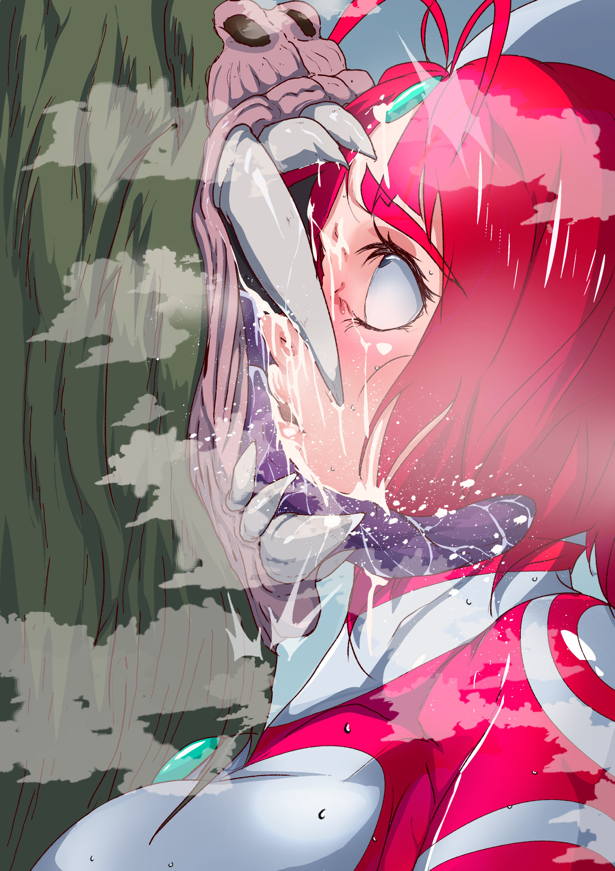 アトラルクスネオン6～汚されたヒロイン!モンスターの分泌液でグチャドロ無様大敗北!泡吹き失神KO巨大ヒロイン!巨大で凛々しいヒロインも負ければでっけぇゴミ箱イキ! 图片编号 8