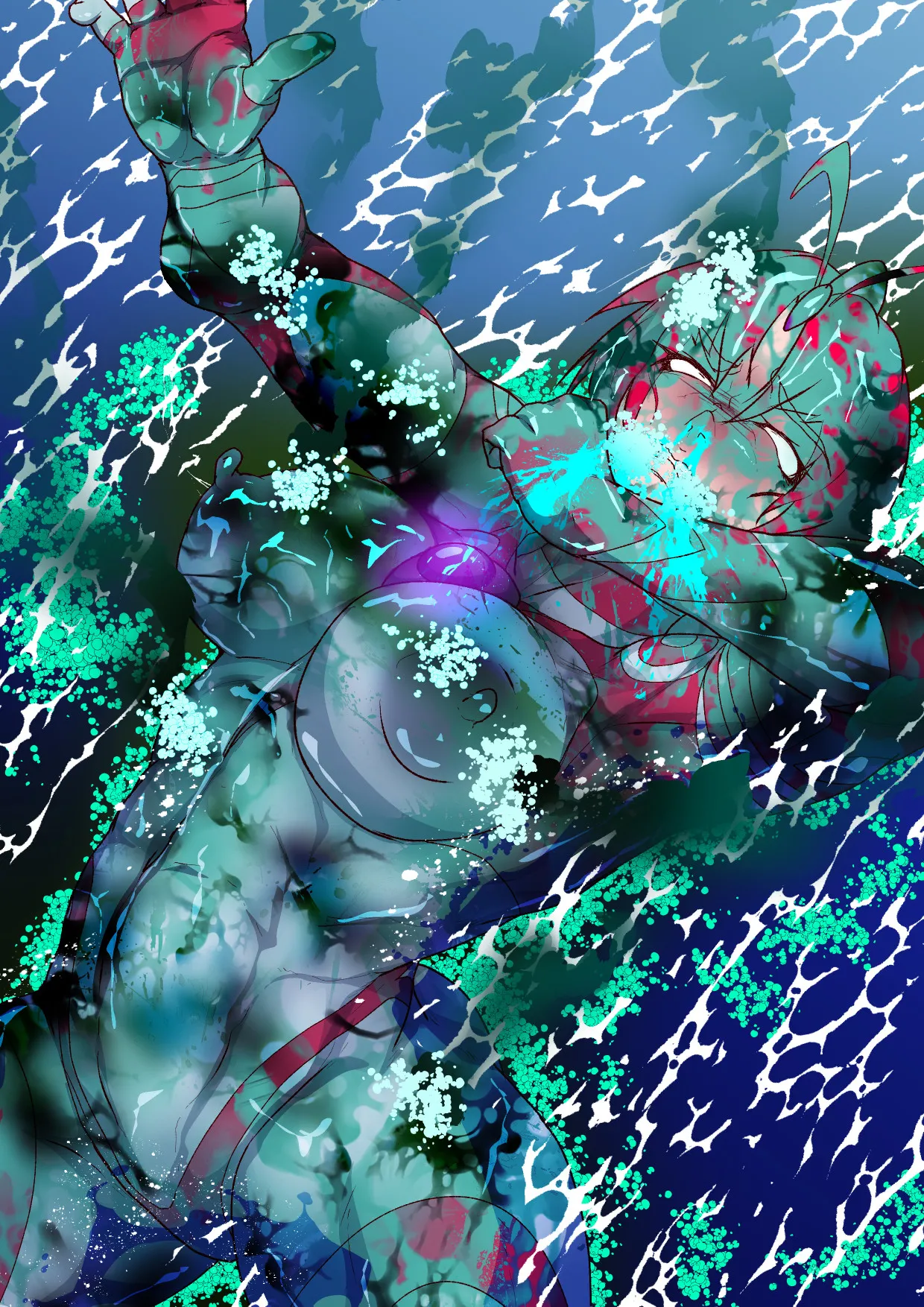 アトラルクスネオン6～汚されたヒロイン!モンスターの分泌液でグチャドロ無様大敗北!泡吹き失神KO巨大ヒロイン!巨大で凛々しいヒロインも負ければでっけぇゴミ箱イキ! 图片编号 33