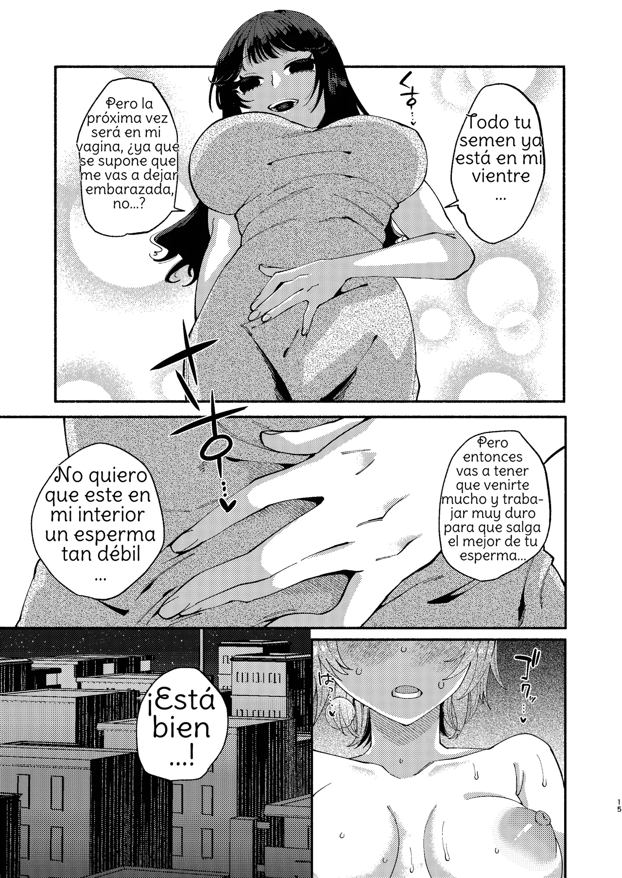 [Hidarimigi (Nitouhen)] Futanari Musume wa Do-Eroi Onee-san to Honki Koubi de Ikimakurimashita [Spanish] [Amaterasu] image number 15