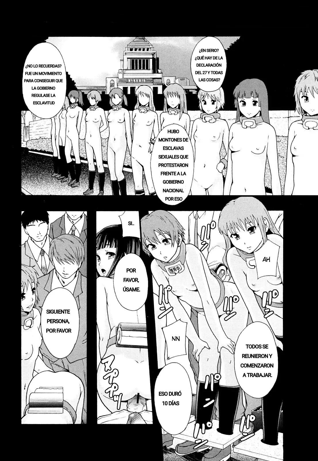 [Mayonnaise] Nikubenki System Chronicle -Nikubenki System Nendaiki- Ch. 1-3｜Crónicas del Sistema Esclavista Cap. 1-3 [Spanish] [Jhovampire] 画像番号 72