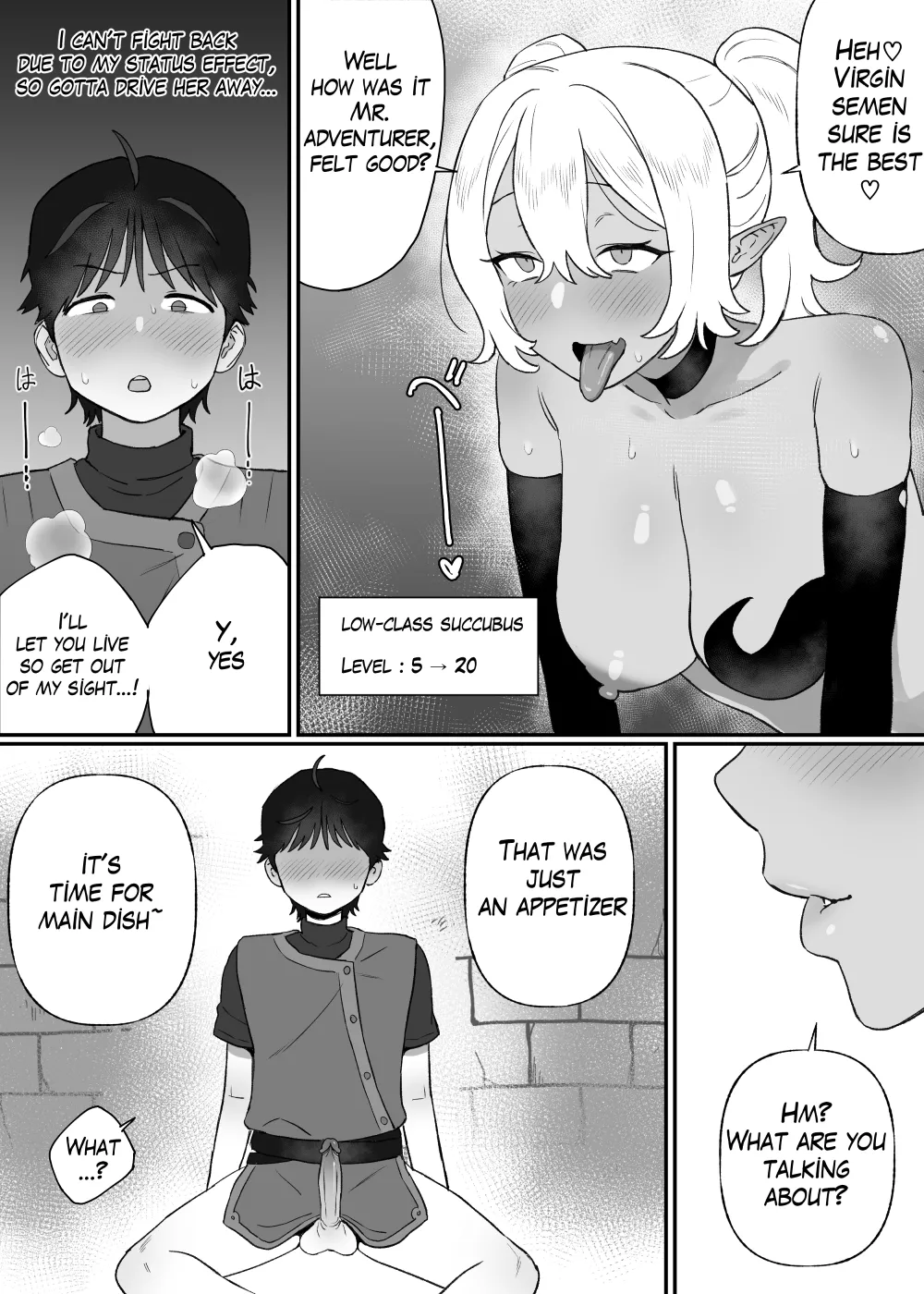 [Bingdak] Kakyuu Inma no Dorei | A Slave of a Low-Class Succubus Ch. 1-2 [English] [Decensored] numero di immagine  8