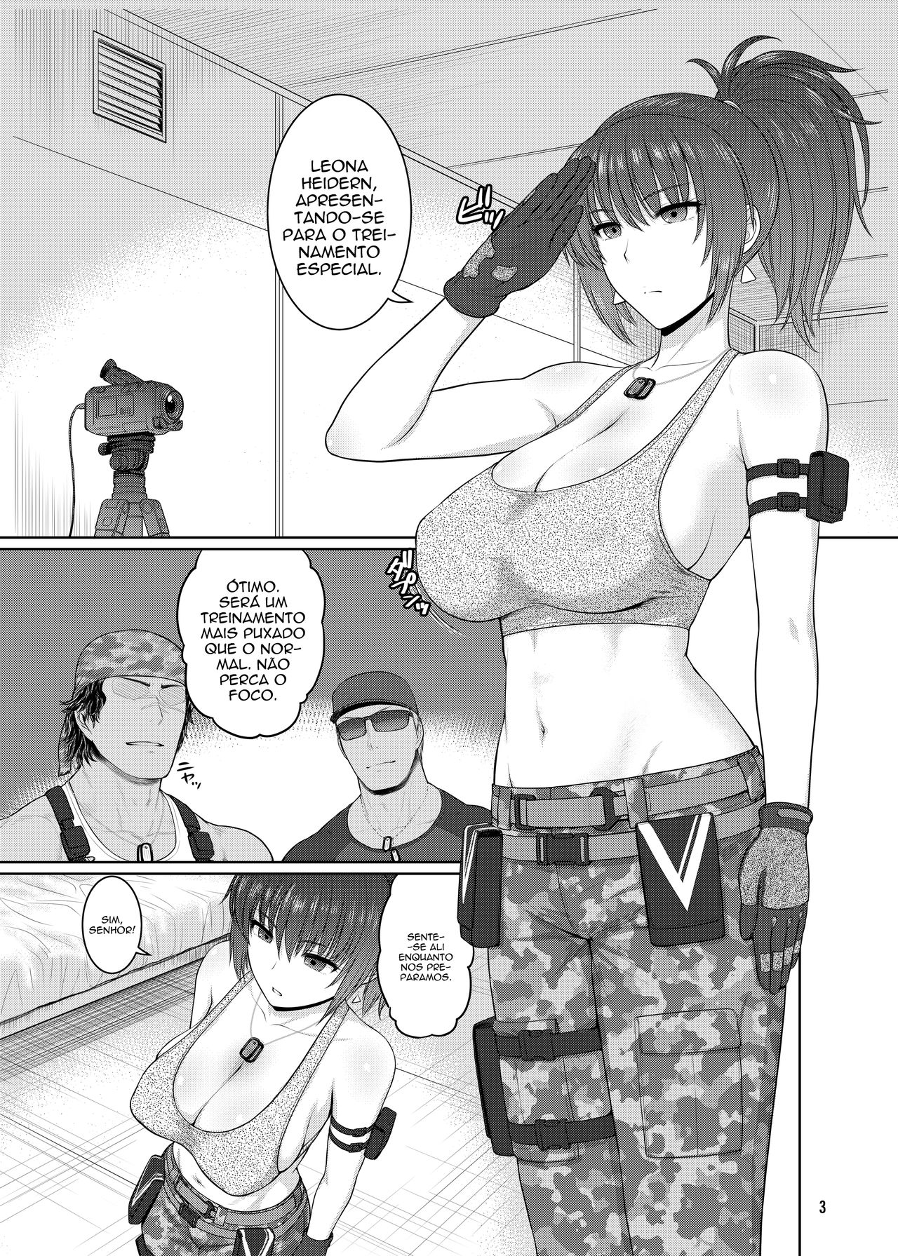 [Shinnihon Pepsitou (St.germain-sal)] Leona Heidern no Nichijou - A Rotina Diária de Leona Heidern (King of Fighters) [Portuguese-BR] [Caliburn] [Digital] Bildnummer 4