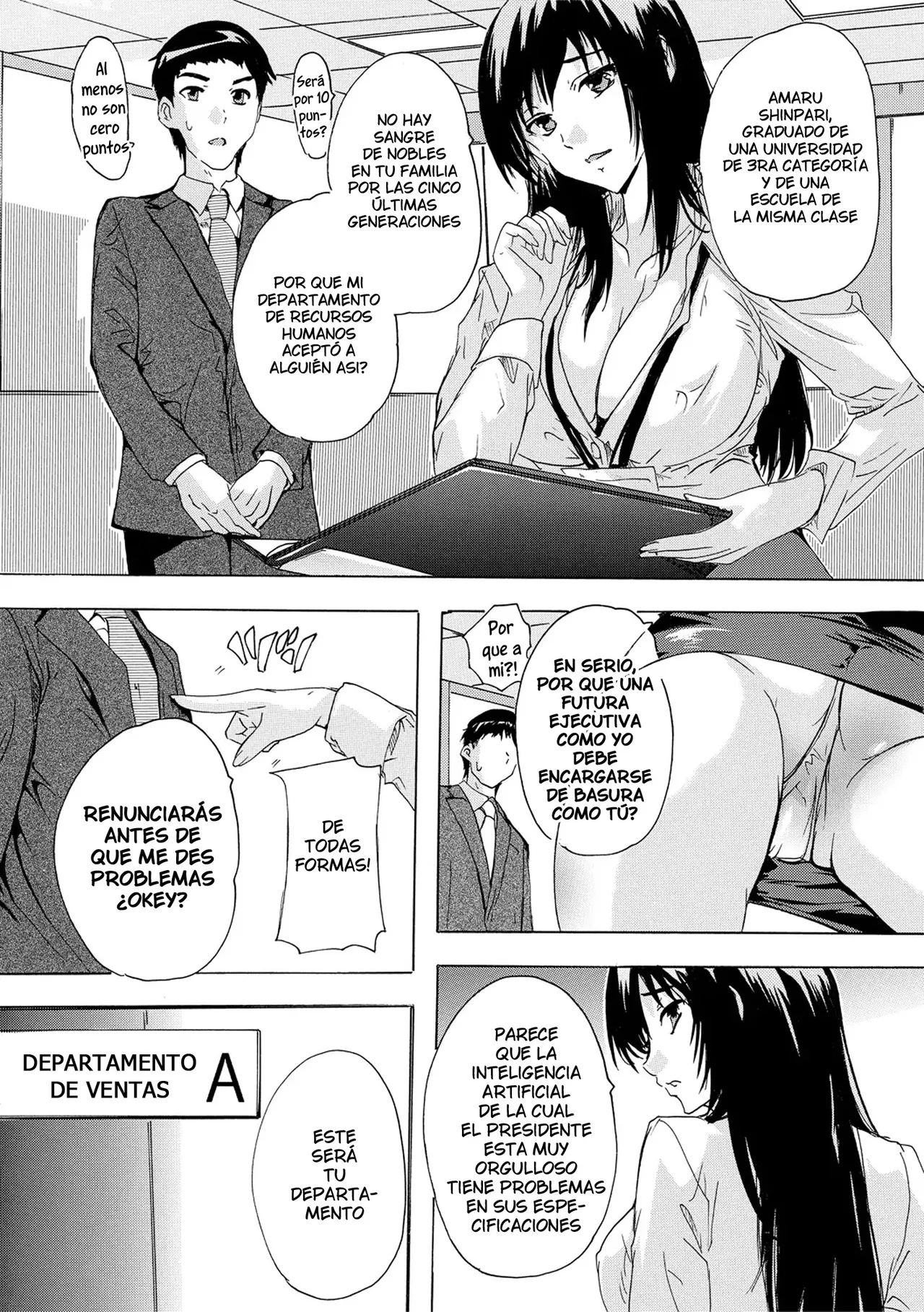 [Natsuka Q-ya] Saiin! Zenra Kaisha (Chap. 1) | Afrodisiaco! La Empresa Nudista (Cap. 1) [Spanish] [Digital] [Harenchi no Fansub] image number 3