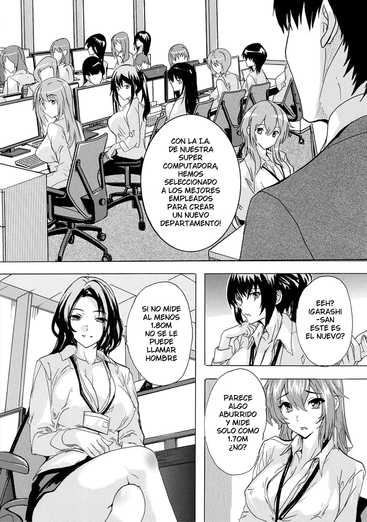 [Natsuka Q-ya] Saiin! Zenra Kaisha (Chap. 1) | Afrodisiaco! La Empresa Nudista (Cap. 1) [Spanish] [Digital] [Harenchi no Fansub] image number 4