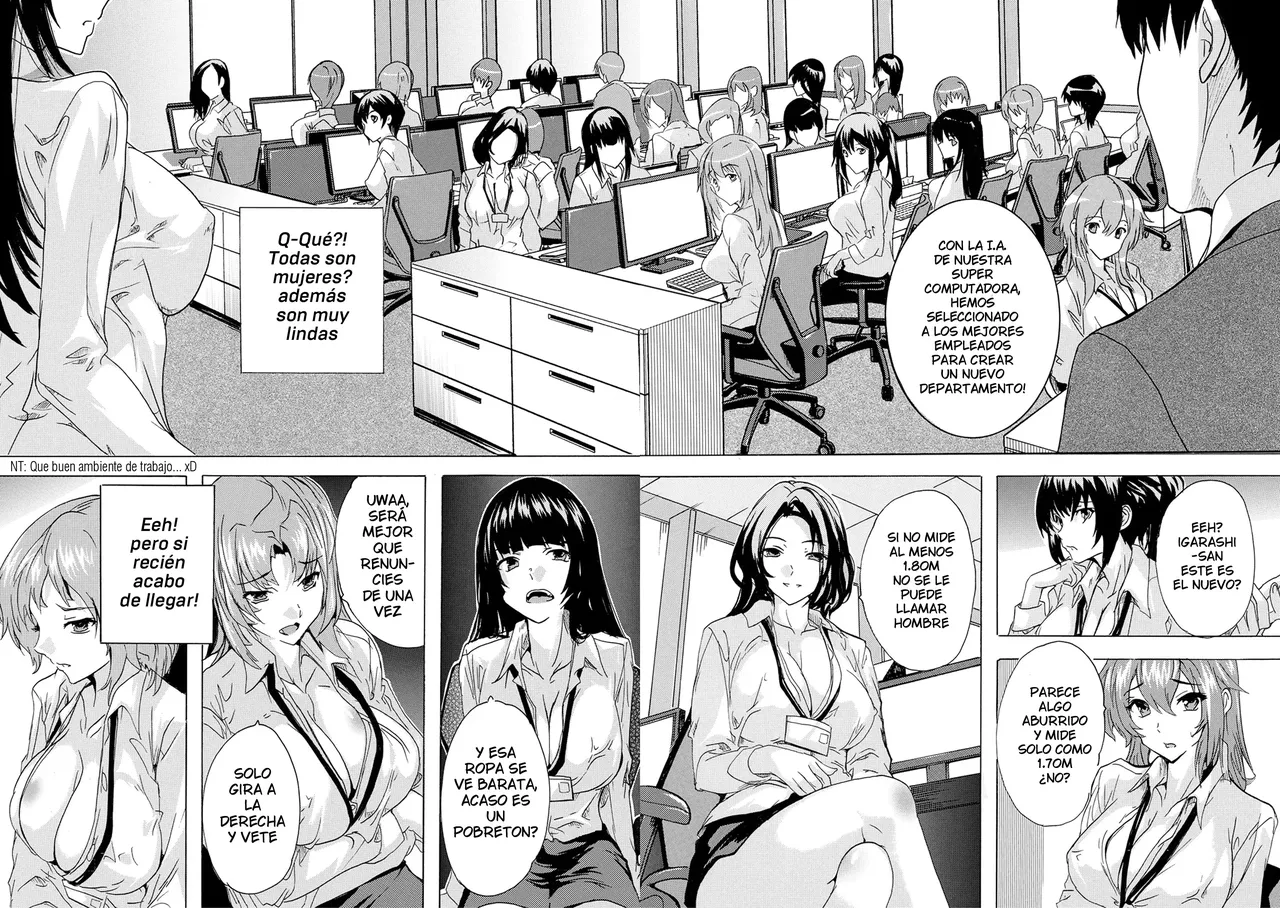 [Natsuka Q-ya] Saiin! Zenra Kaisha (Chap. 1) | Afrodisiaco! La Empresa Nudista (Cap. 1) [Spanish] [Digital] [Harenchi no Fansub] image number 5