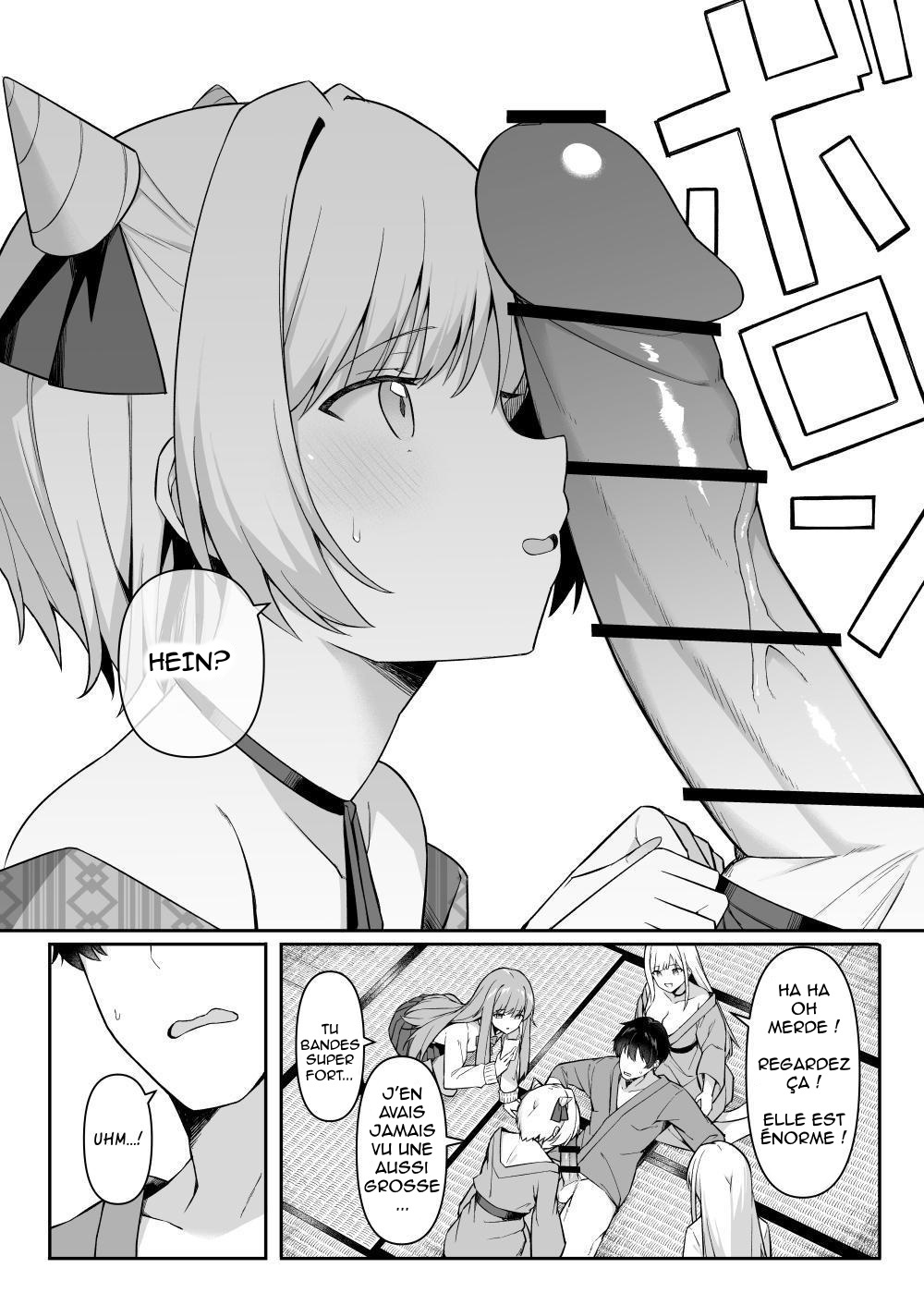 [HeartBreak (Itose Ikuto) ] Shuugaku Ryokou de Onsen Ryokan ni Kita Gal, Nakai no Dekachinpo de Wakarase Zecchou | En voyage scolaire à l’auberge, des amies rencontrent un puceau à gros bite [French] [Shiru10] numero di immagine  10