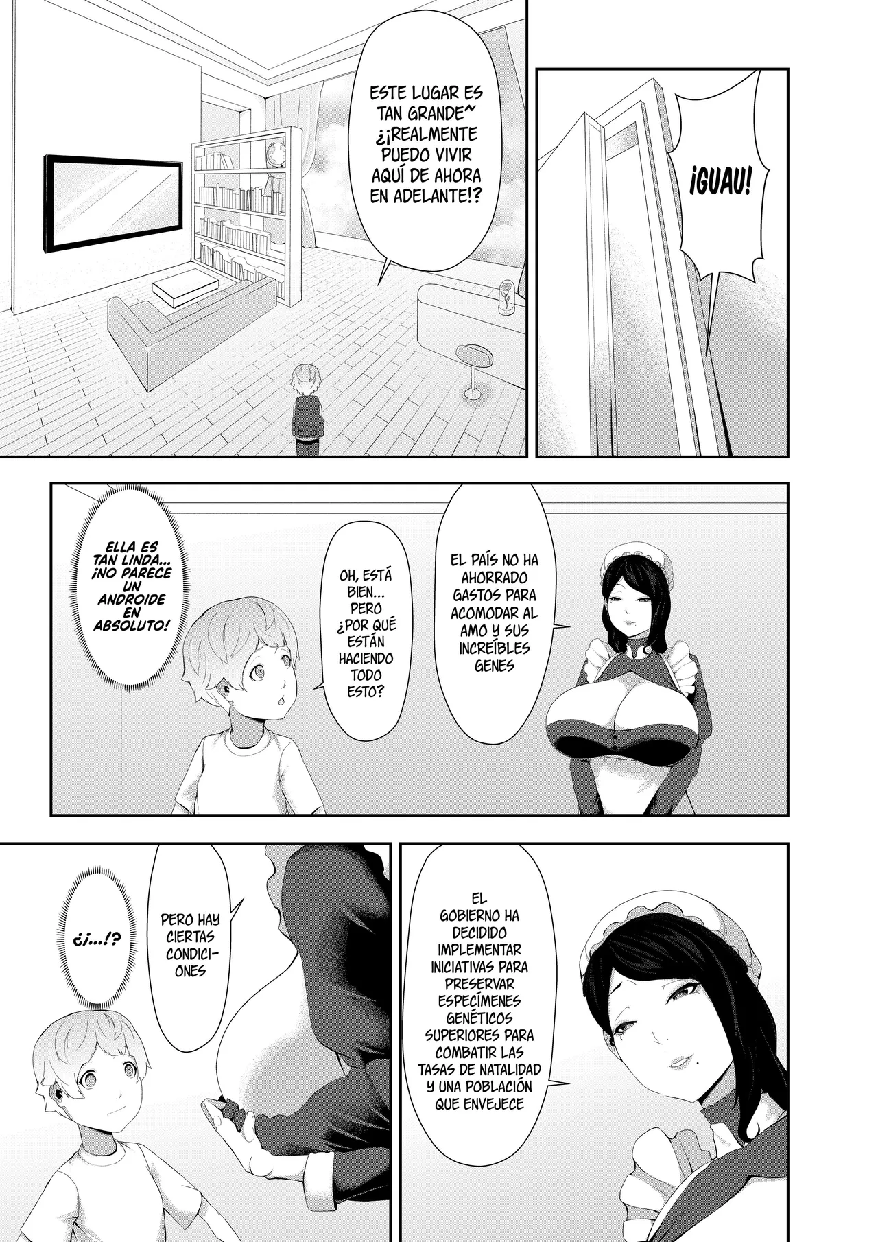 [Oshiro] Junyuu-gata Android no Houshi｜El Modelo De Lactancia Materna Es El Tipo De Servicio De Un Androide [Spanish] 图片编号 3