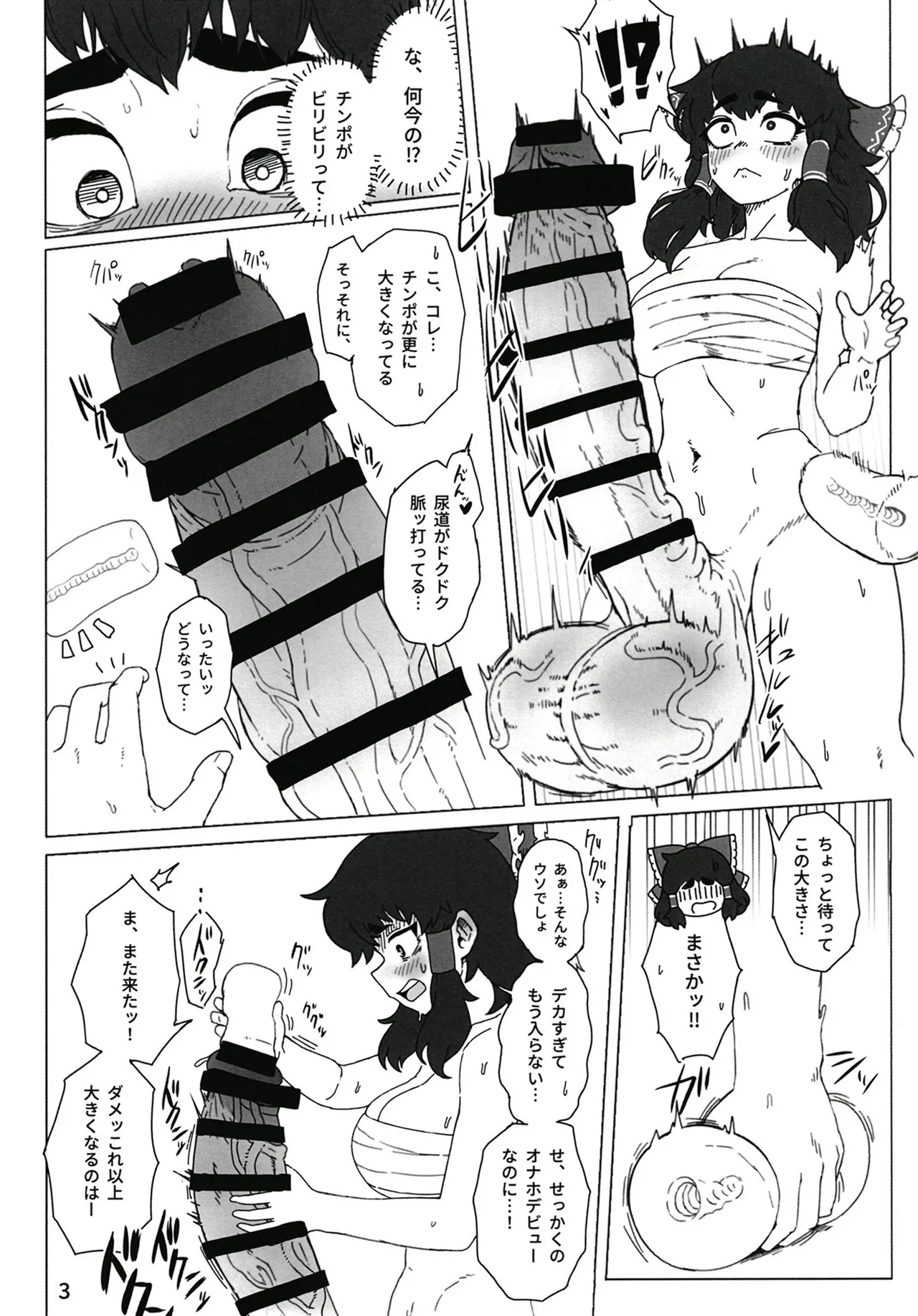 [カリ＝ハンドル] 東方ふたなり事変 巫女と妖精、初めての尿道セックス (Touhou Project) [Digital] image number 5
