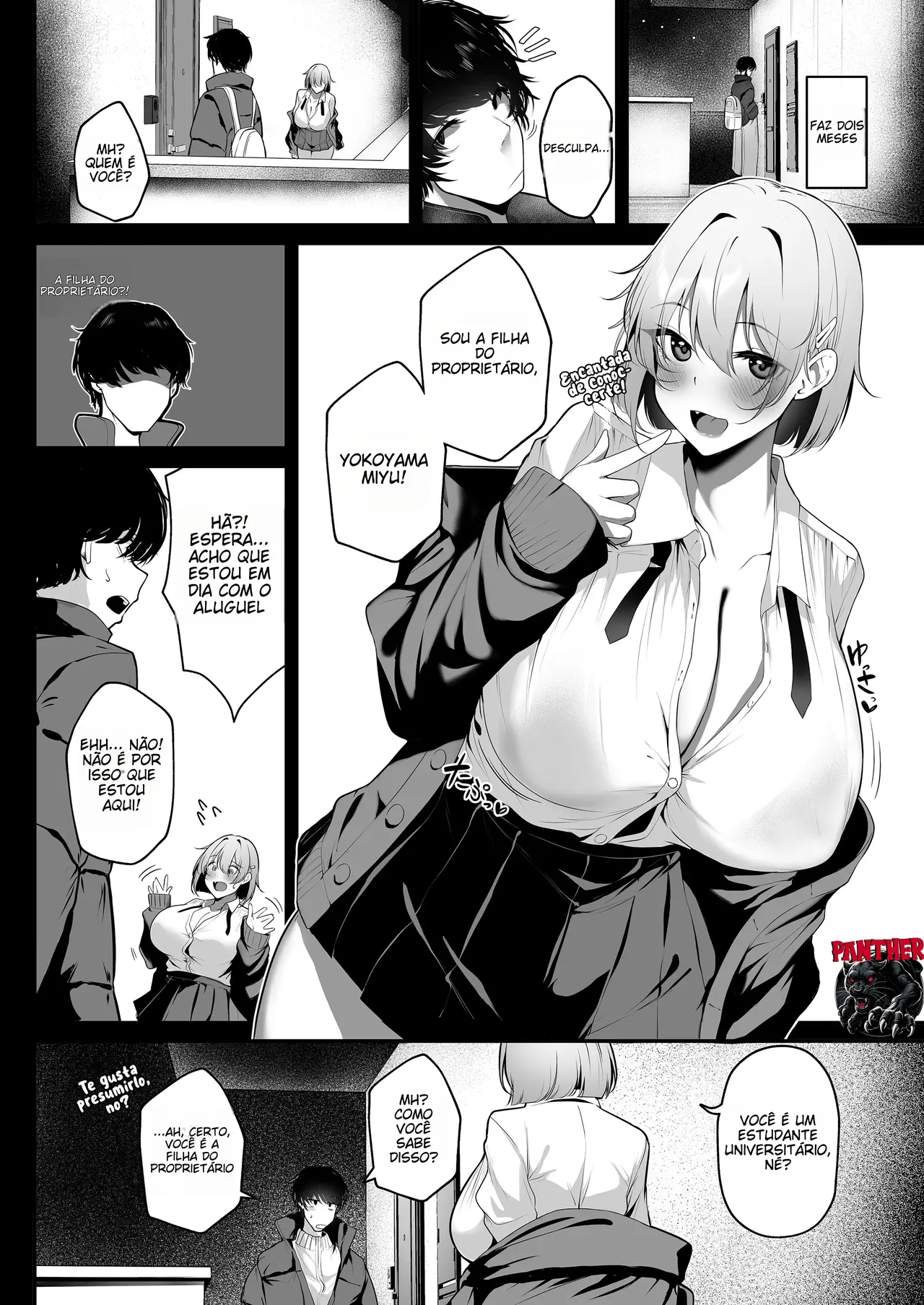 [Sakyu Syogun (Ksyum)] Ooya no Musume no Kyonyuu Gal ni Benkyou Oshietara Ecchi Shite Kureta Hanashi | [Digital] [Portuguese-BR] (TR-0) 图片编号 4