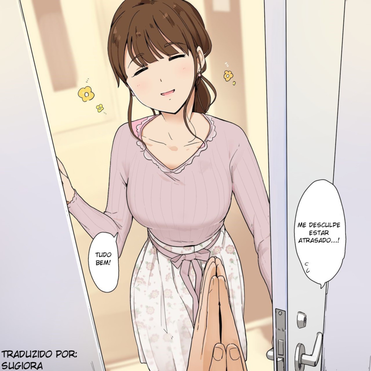 [Wakamatsu] Itsumo wa Yasashii Onee-san ni Chikubi wo Semeraretsuzukeru Ohanashi [Portuguese-BR] image number 1