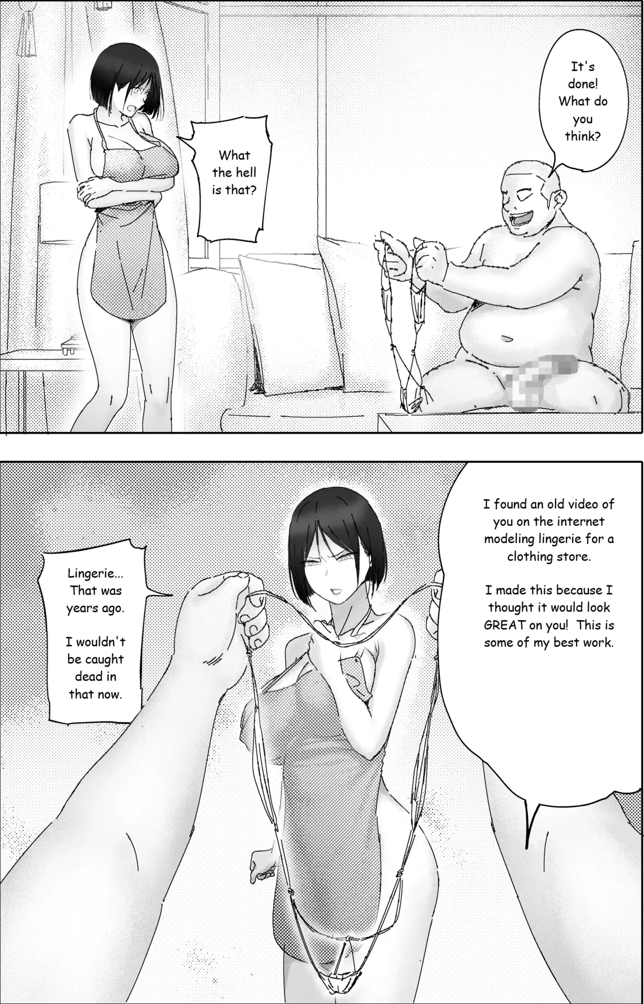 [hente] Sakkin Zuke no Hitozuma -Kimura Mina to Kimodebu Oyaji no Ooya- 1 & 2 [English] image number 60