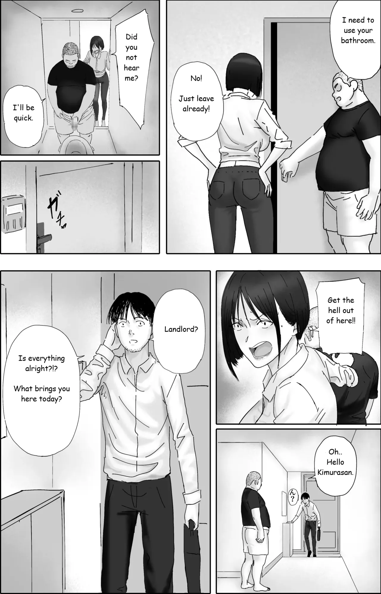 [hente] Sakkin Zuke no Hitozuma -Kimura Mina to Kimodebu Oyaji no Ooya- 1 & 2 [English] image number 73