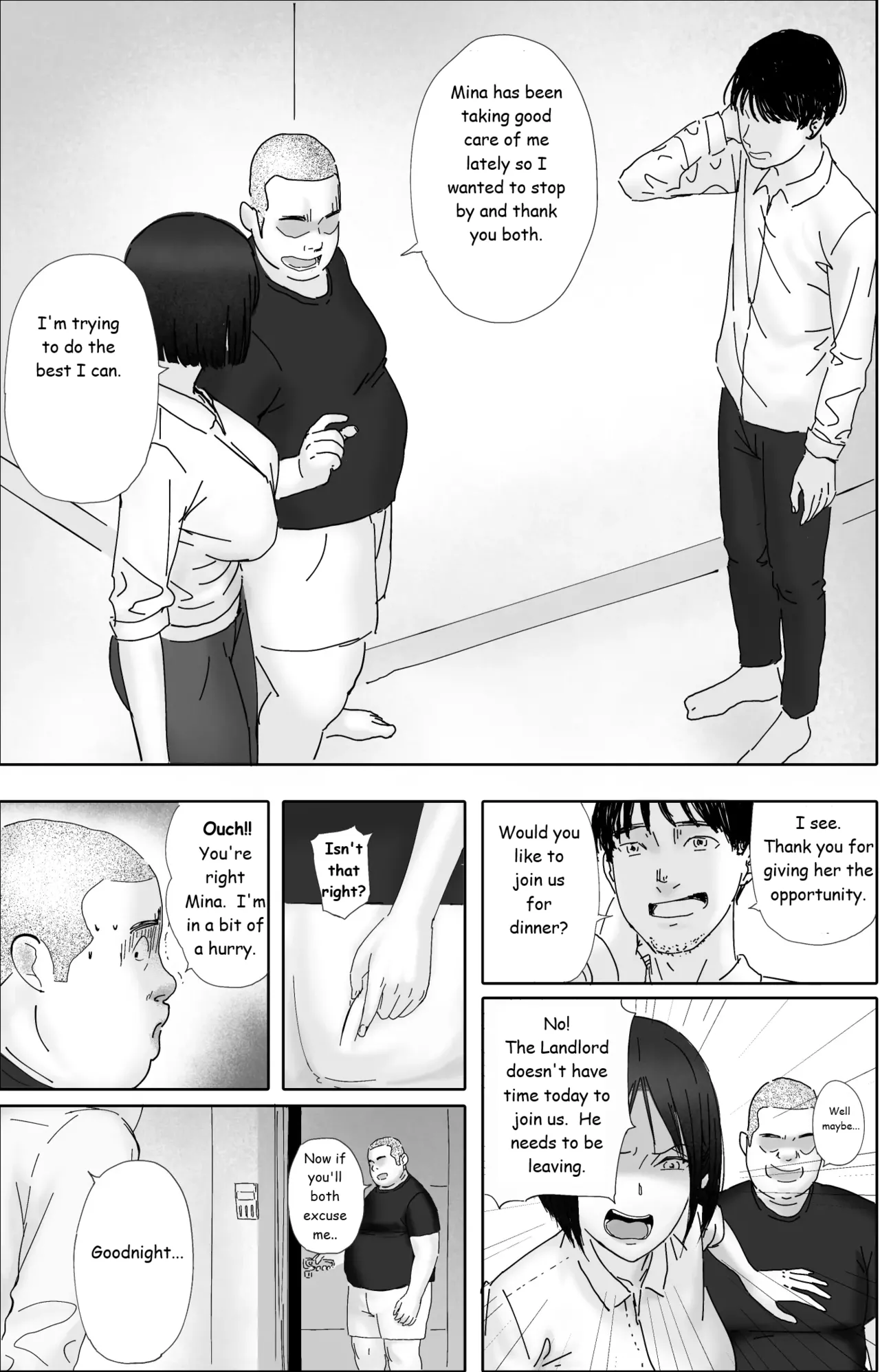 [hente] Sakkin Zuke no Hitozuma -Kimura Mina to Kimodebu Oyaji no Ooya- 1 & 2 [English] image number 74