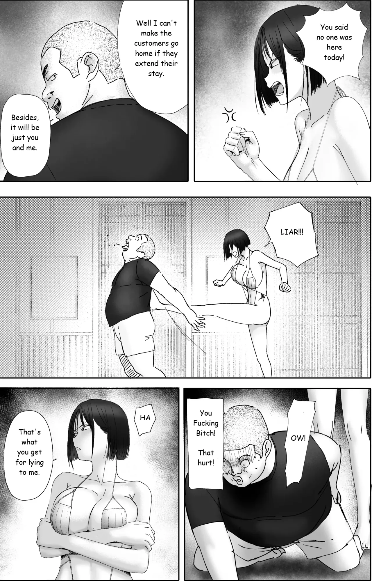 [hente] Sakkin Zuke no Hitozuma -Kimura Mina to Kimodebu Oyaji no Ooya- 1 & 2 [English] image number 90