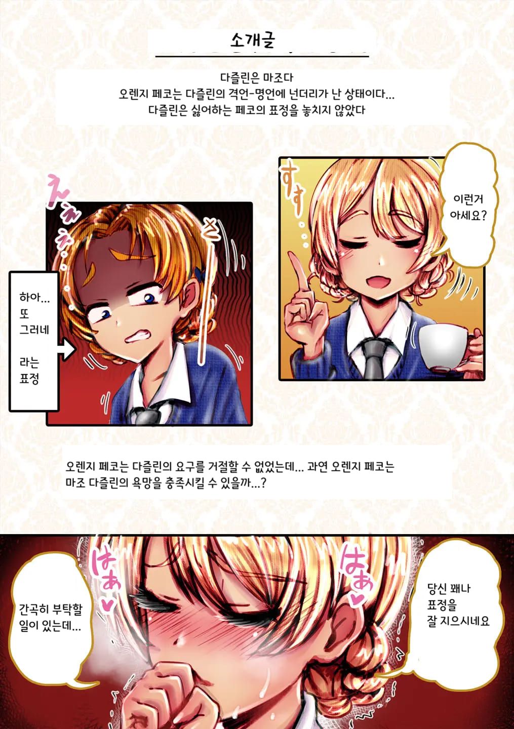 [An-chan Kaichou Potsuri Club (An-chan Kaichou)] M Darjeeling (Girls und Panzer) [Korean] imagen número 2