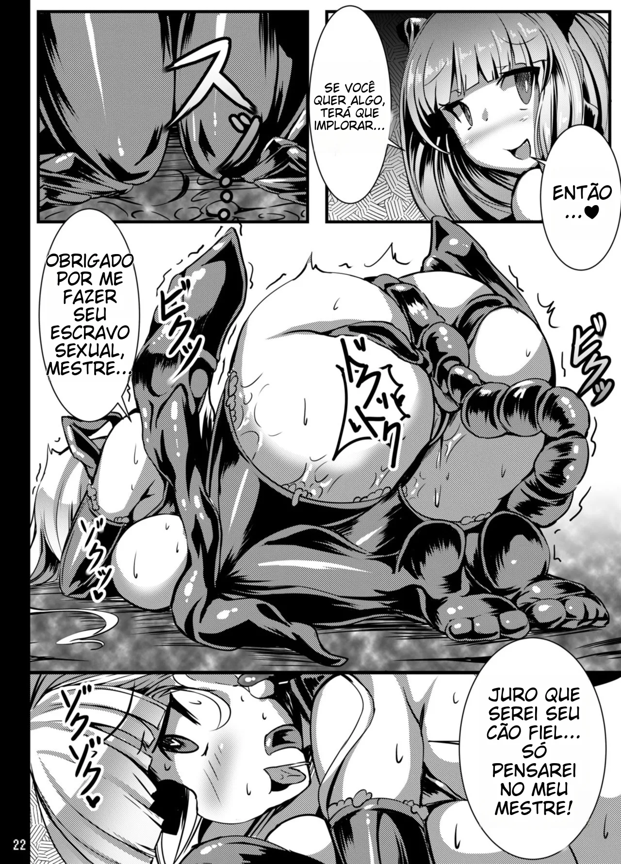 [Tori no Oishii Tokoro (Torisan)] Kuro Usa ga Shokushu-sama no Mesu ni Naru Hon | [Portuguese-BR] (TR-32) [Digital] 图片编号 23