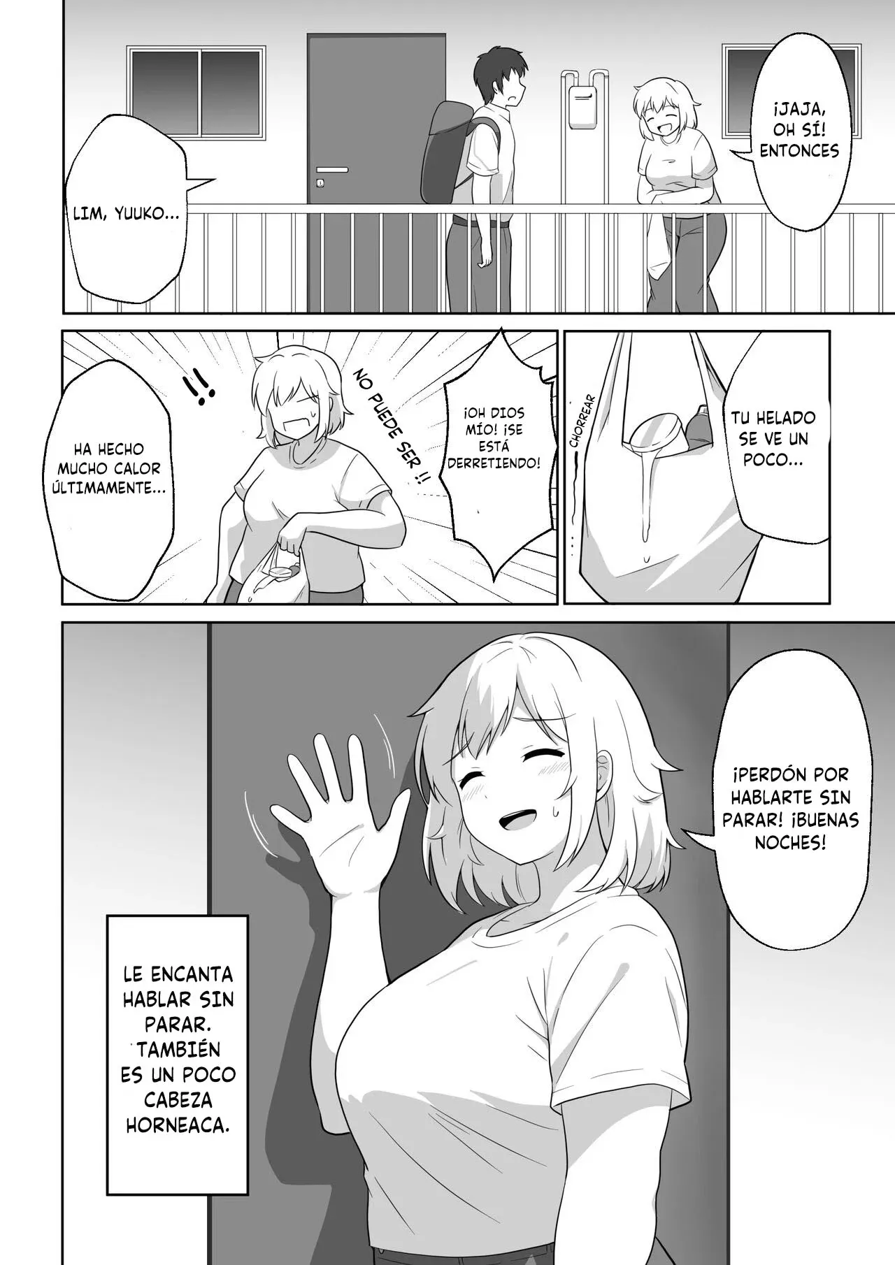 [Ampullaria] Apart no Otonari-san ga Yarasete Kureru Hanashi｜Mi Vecina de al Lado me Deja Corjérmela [Spanish] [Tenshi.Scan] изображение № 3