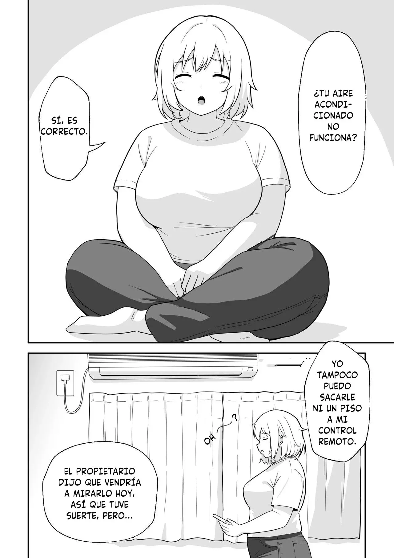 [Ampullaria] Apart no Otonari-san ga Yarasete Kureru Hanashi｜Mi Vecina de al Lado me Deja Corjérmela [Spanish] [Tenshi.Scan] изображение № 5