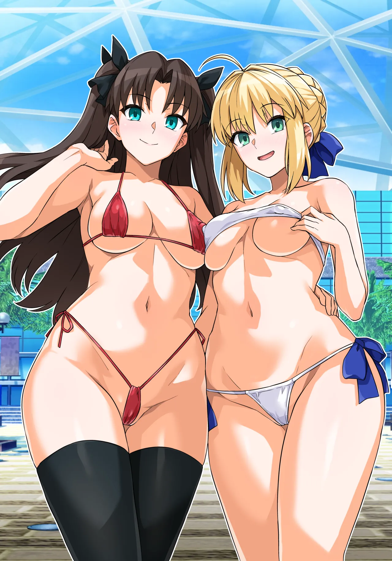 [Royal Bitch (haruhisky)] Saber-san Yarimoku Nanpamachi Pool Hen (Fate/stay night) [English] [MTL] [Digital] 이미지 번호 2