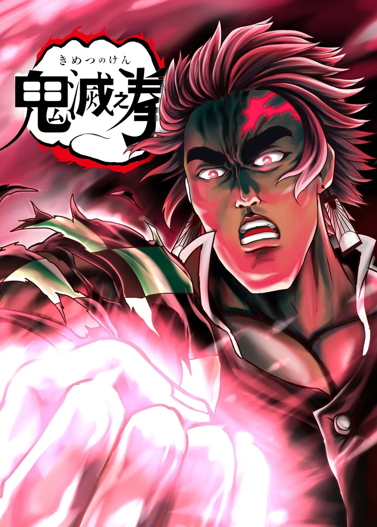 (FF36)[猛少女之拳(忽田各)x靡黎莊(莊劭韋)xKcnny] 鬼滅之拳 图片编号 1