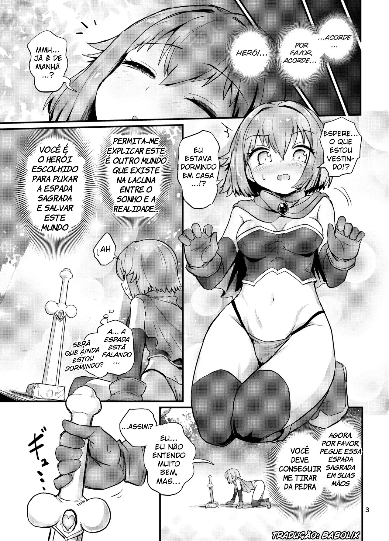 [Konnyaku Nabe (Magifuro Konnyaku)] Nuke! Sentei no Futanari Seiken [Portuguese-BR] [Digital] 图片编号 2