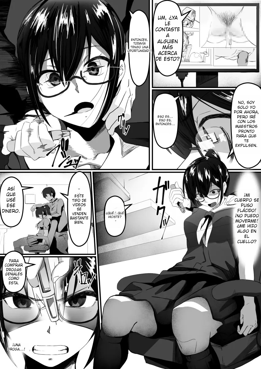 [Shirabe Shiki] Fuuki Iinchou wa Kusuri ni Yowai｜La Presidenta de Moralidad no Aguanta las Drogas {Spanish} {EbisuTraslade - Winder} numero di immagine  5