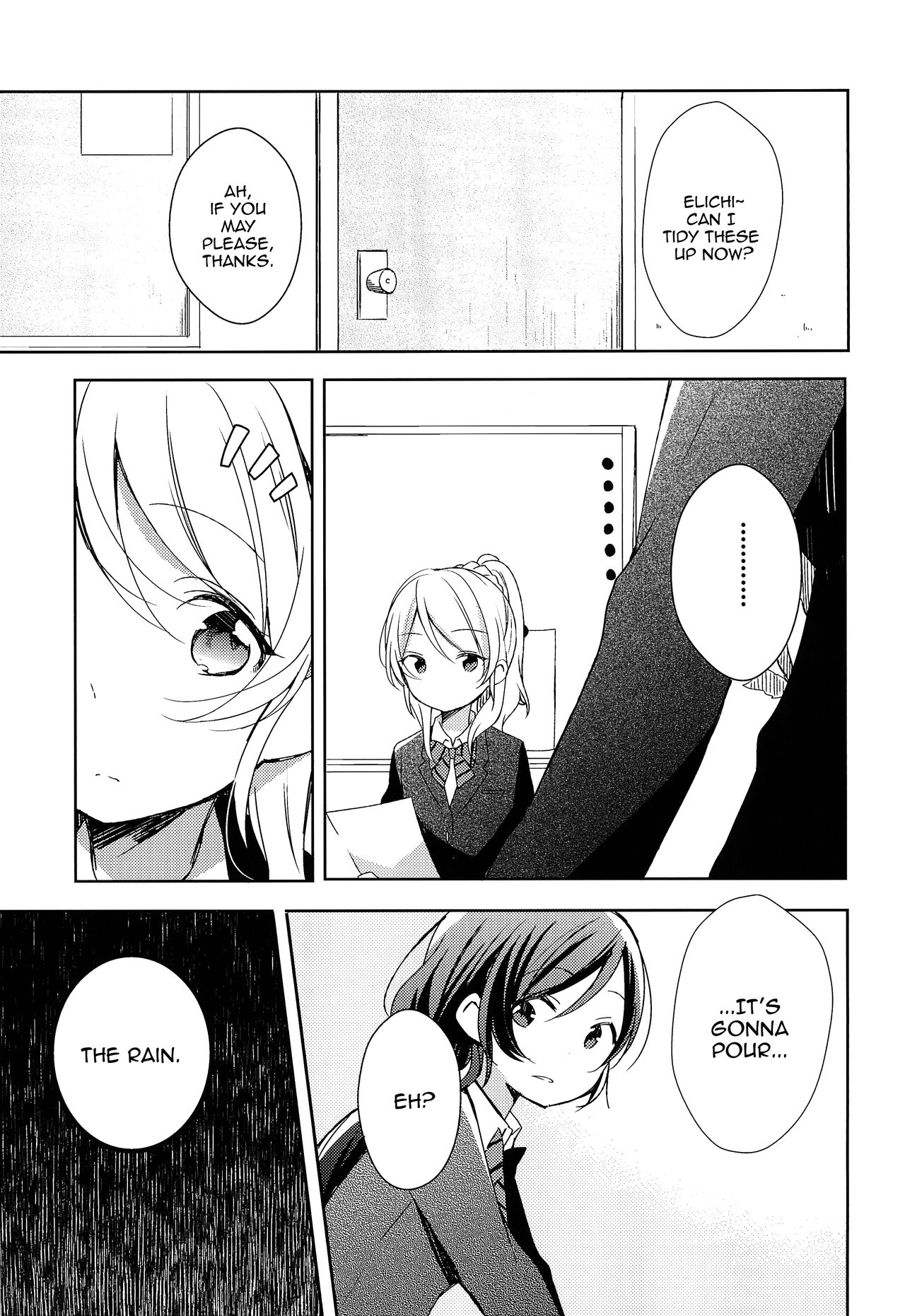 (C86) [Aoi Hologram (meno)] Amaoto, Douka Hibiite. (Love Live!) [English] [WindyFall Scanlations] image number 3