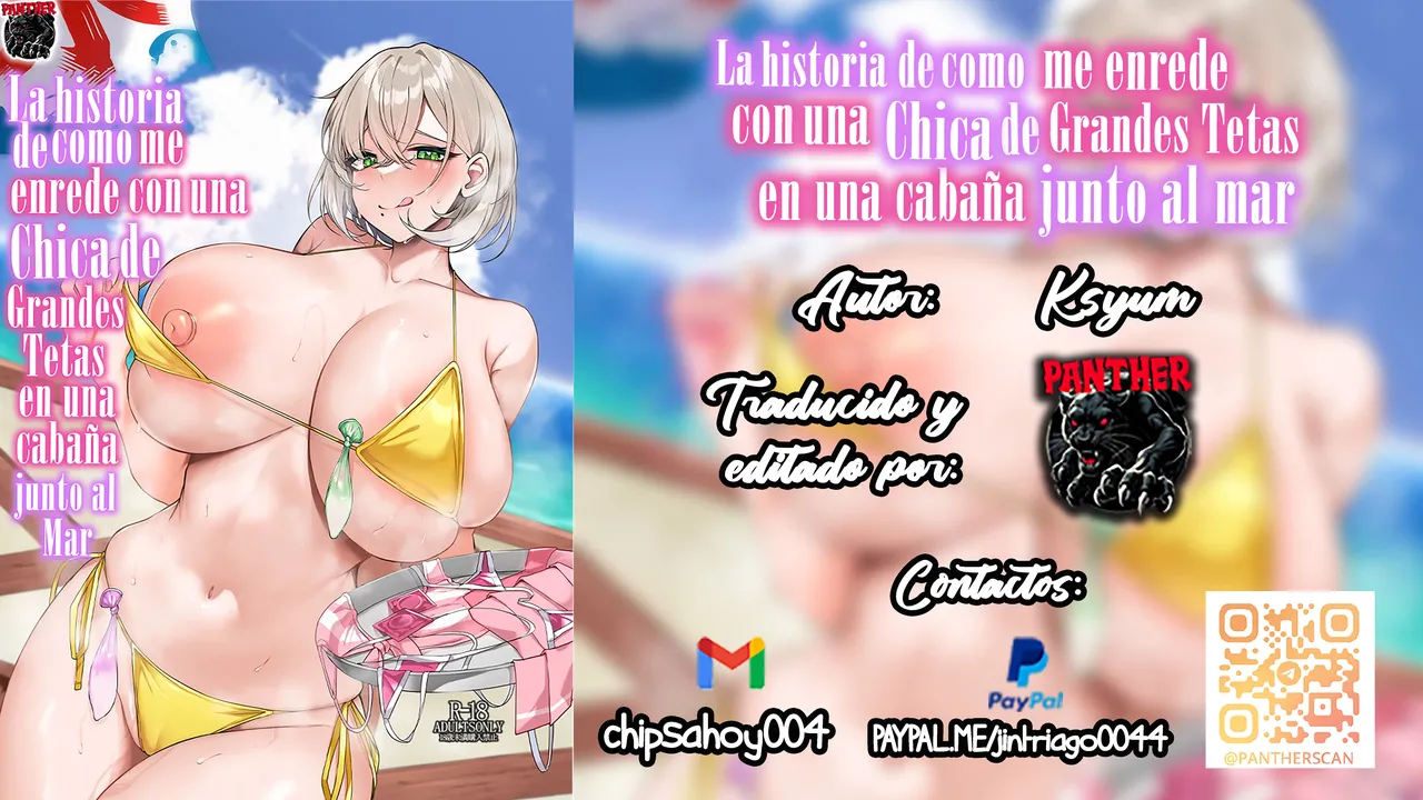 [Sakyu Syogkun (Ksyum)] Seiyoku Tamatta Umi no Ie no Kyonyuu Bikini Gal to Ecchi shimakutta Hanashi | La historia de cómo me enrede con una chica de grandes tetas grandes en una cabaña junto al mar [Spanish] [Panther Scan] [Digital] 图片编号 57
