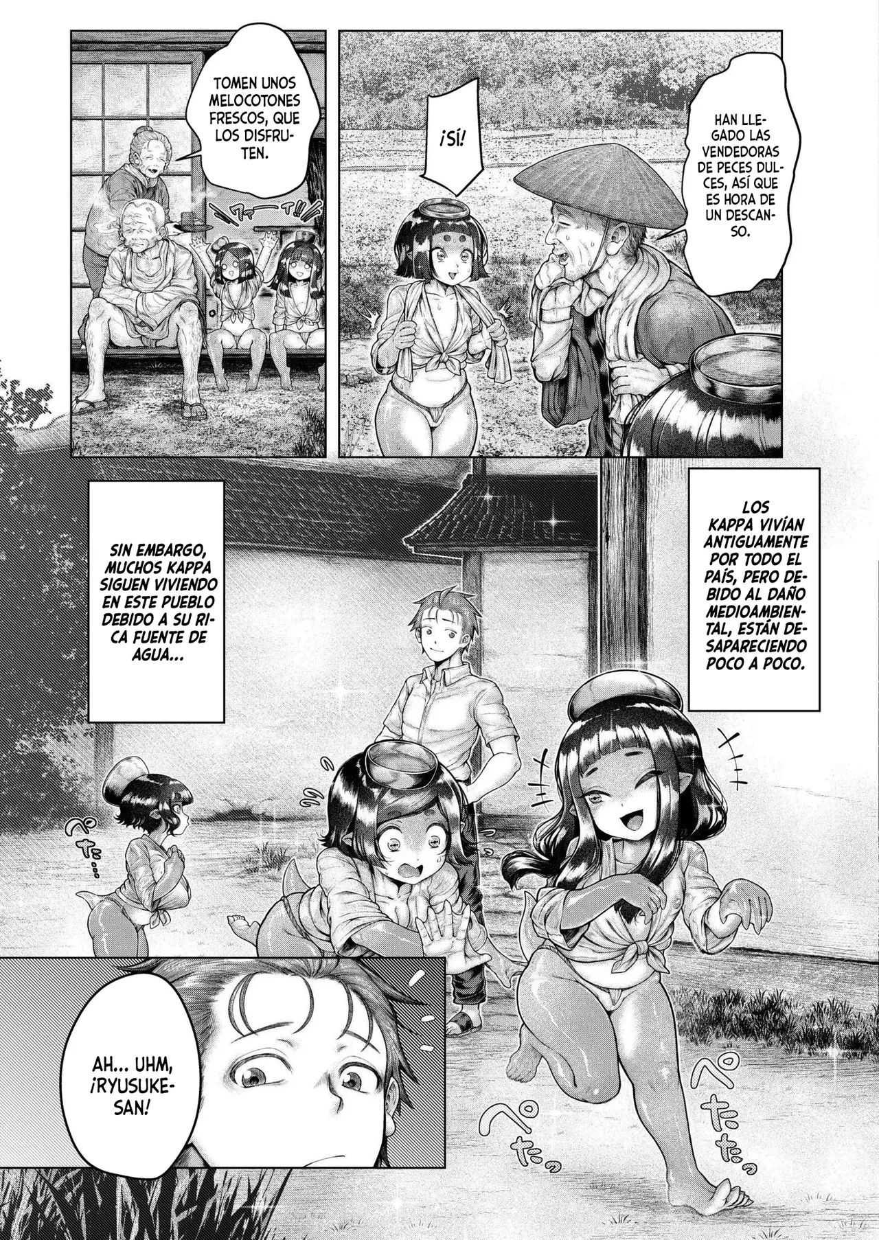 [Ujihara Shitone] Shin・Kappa Mura (COMIC Kaien VOL.17) [Español] [MandaloAsiNoma] [Digital] numero di immagine  3