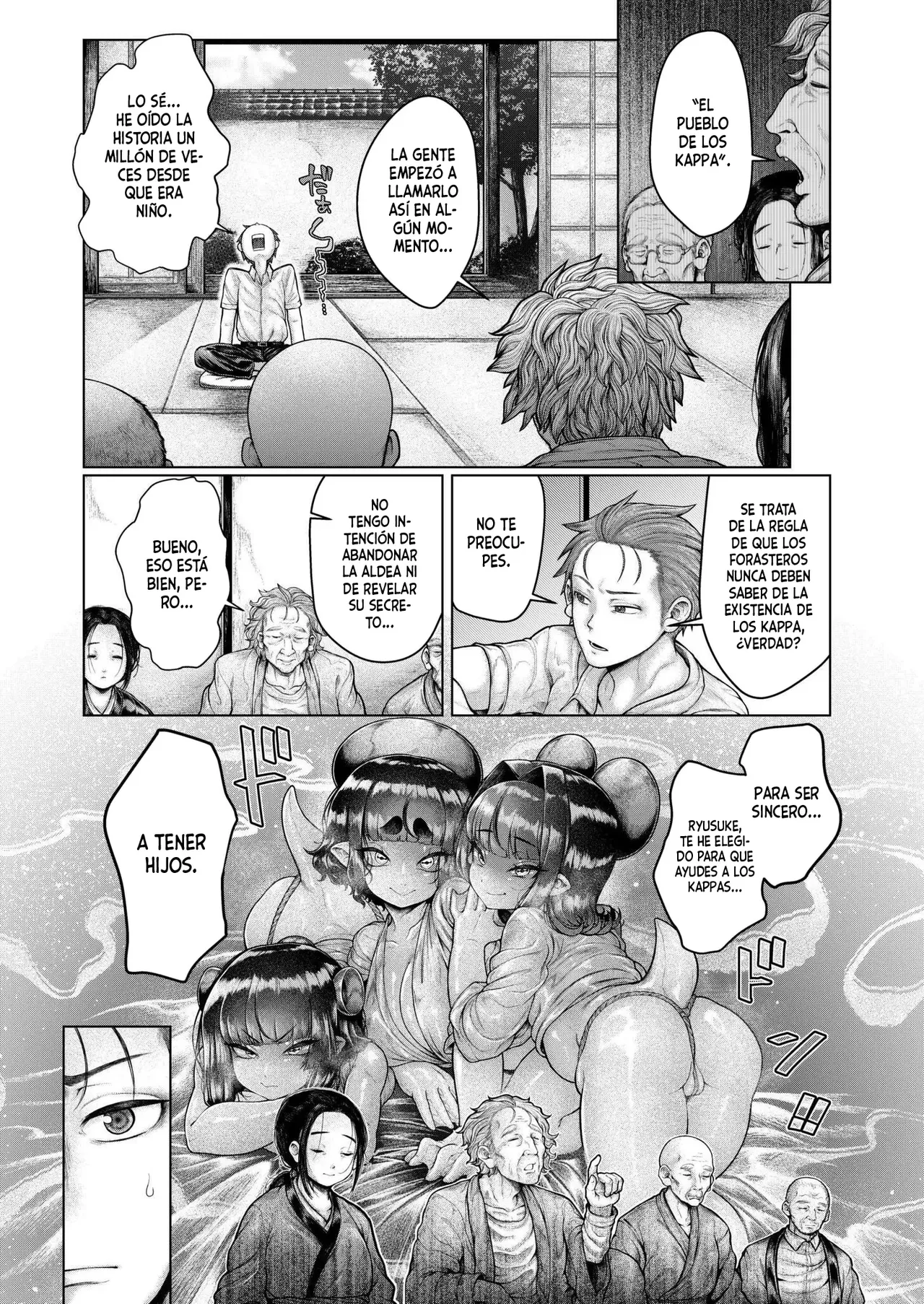 [Ujihara Shitone] Shin・Kappa Mura (COMIC Kaien VOL.17) [Español] [MandaloAsiNoma] [Digital] numero di immagine  5