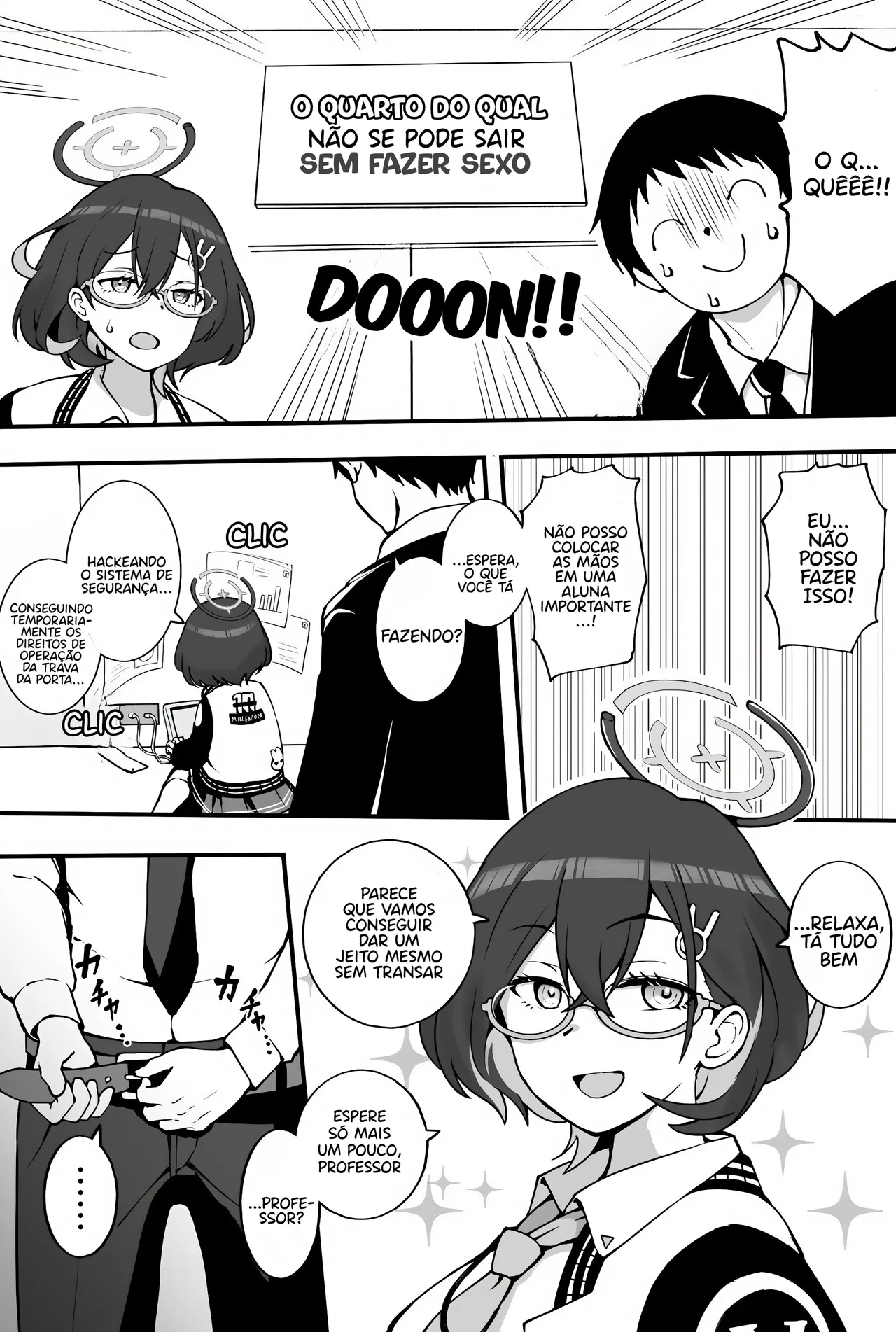 [Okiha] Kagami Chihiro to Derarenai Heya | Preso no quarto com Kagami Chihiro (Blue Archive) [Portuguese-BR] numero di immagine  1