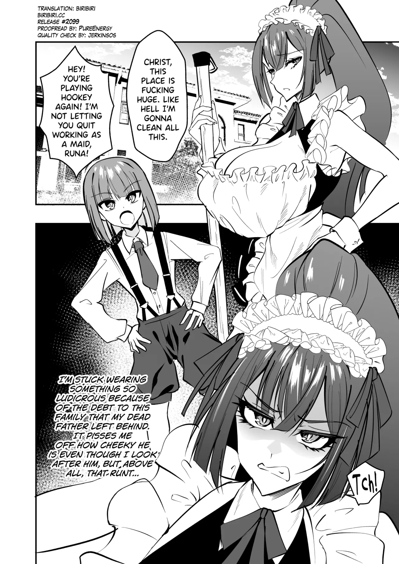 [Jikomankitsu. (WTwinMkII2nd)] Dekachin Goshujin-sama kara Gohoushi Kyouiku Sarechau Ero Maid [English] [biribiri] 이미지 번호 3