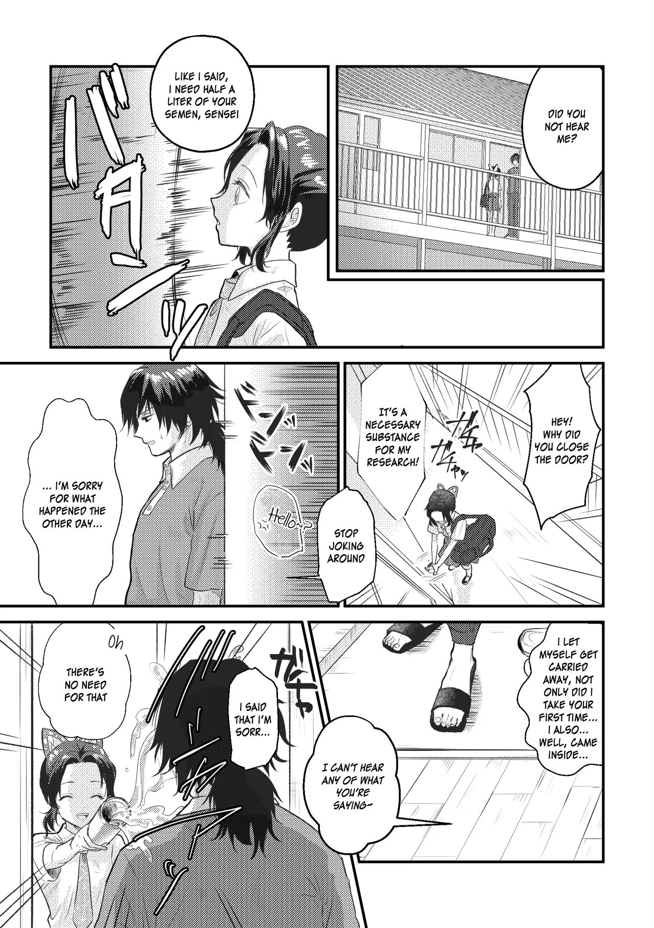 [SAKEYOKOSE (Takebu)] Sensei Soutei gai no Jitai desu! | Sensei, Something Unexpected has Happened! Chapters 1 & 2 [English] [JusenkyoTL] Bildnummer 43