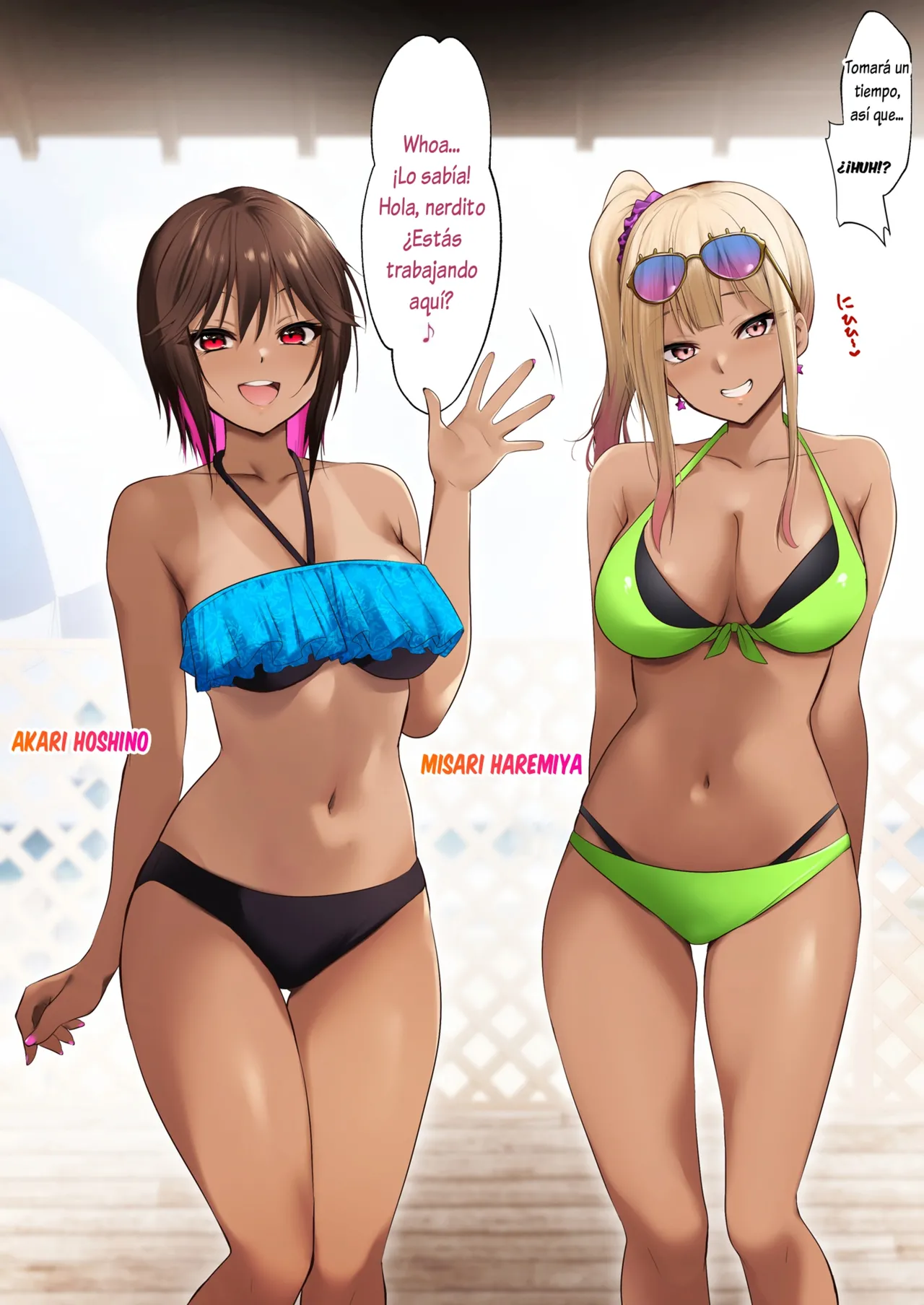 [HELLTER SKELTER (kaiga)] Umi no Ie de Baito shitetara Kuro Gyaru Doukyuusei ni Gyaku Nan sarete Asedaku Doutei Sotsugyou shita Natsu no Hi | El verano en que perdí mi virginidad con dos gals oscuras [Spanish] [Lovely Diablesse Scan] image number 3