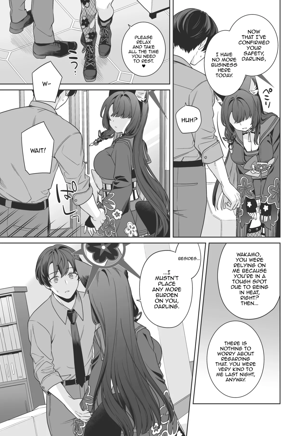 [NOMIYAGUMI (Ichinomiya)] Junjou ♥ Renjou Hatsujou Kitsune -4- | Pure ♥ Lovestruck Fox in Heat -4- (Blue Archive) [English] [mysterymeat3] [Digital] 26eme image