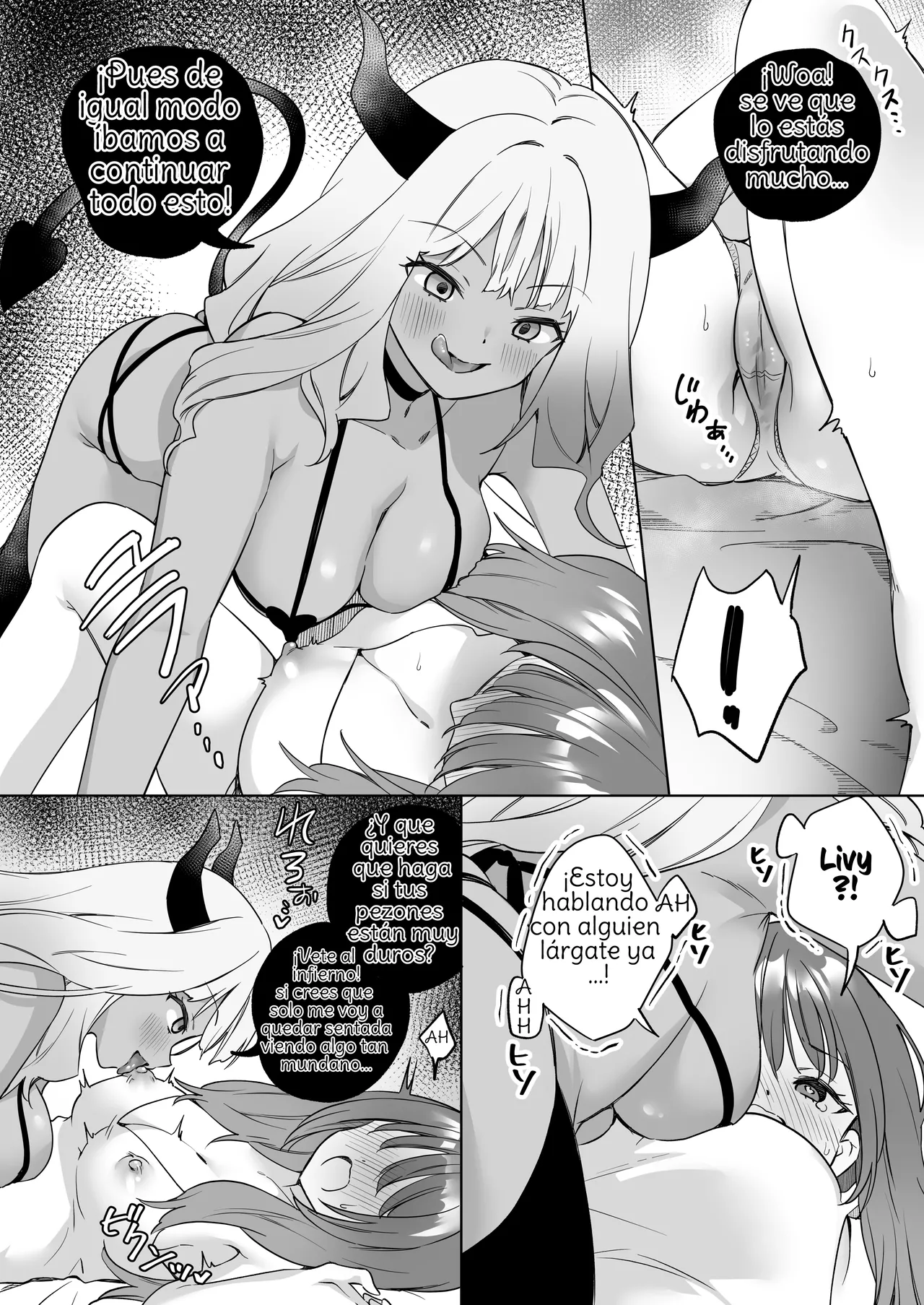 [Gutsutoma (Tachi)] Yuri Kakusei Succubus vs Yuri Kakusei Kunoichi ~Watashi no Karada de Yuri Ecchi Battle suna!~  Lesbian Awakening Succubus vs Kunoichi! ~Don't Use My Body to Fight your Sexy Lesbian Battle~ [Spanish] [Amaterasu] 图片编号 7