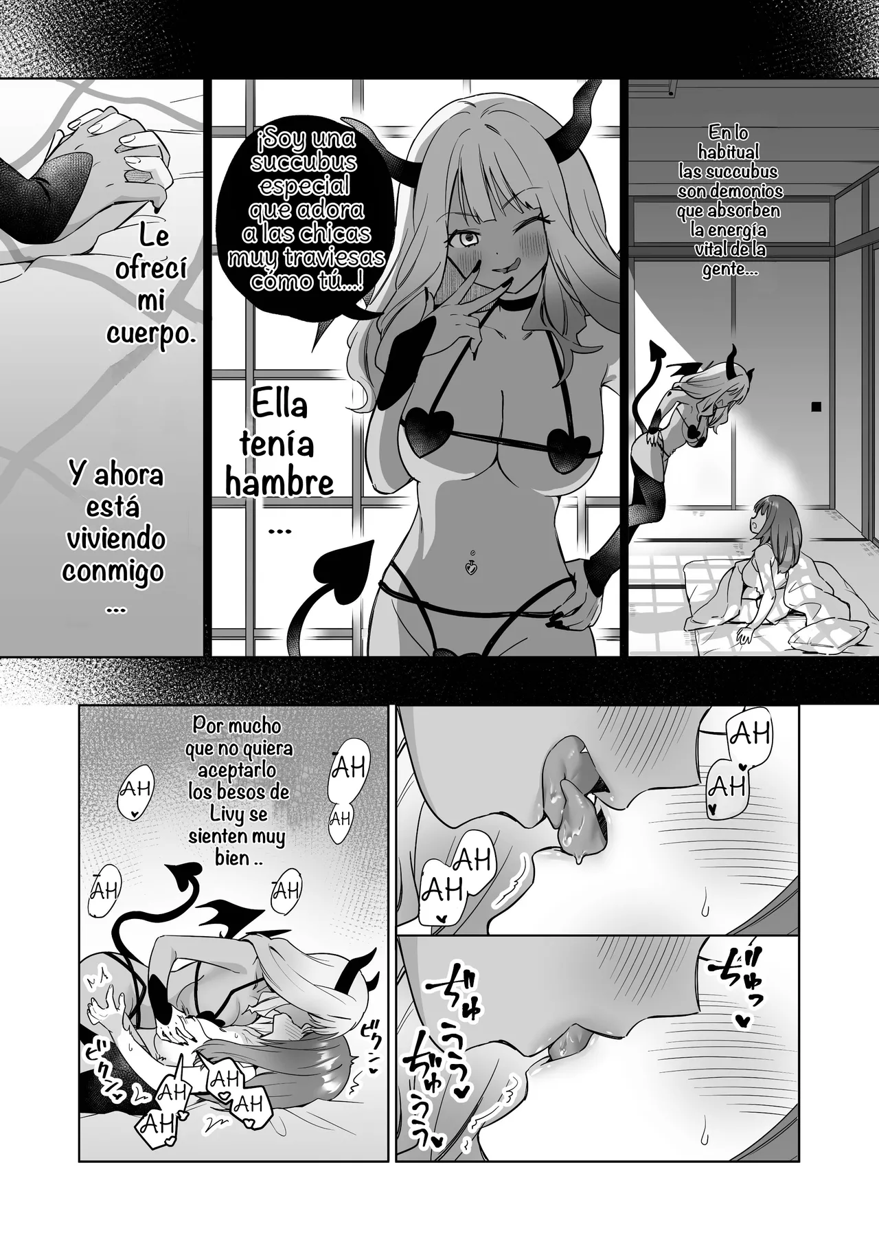[Gutsutoma (Tachi)] Yuri Kakusei Succubus vs Yuri Kakusei Kunoichi ~Watashi no Karada de Yuri Ecchi Battle suna!~  Lesbian Awakening Succubus vs Kunoichi! ~Don't Use My Body to Fight your Sexy Lesbian Battle~ [Spanish] [Amaterasu] 图片编号 10