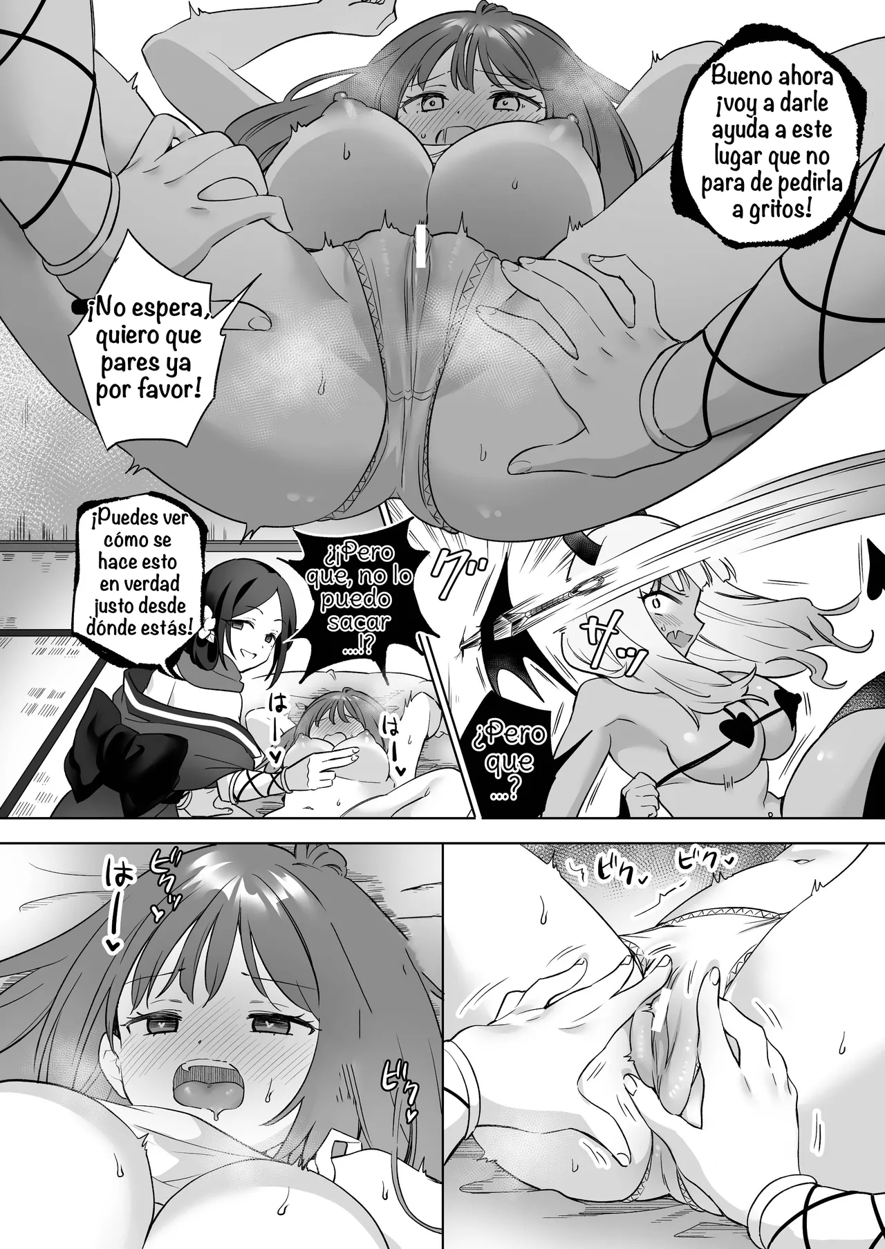 [Gutsutoma (Tachi)] Yuri Kakusei Succubus vs Yuri Kakusei Kunoichi ~Watashi no Karada de Yuri Ecchi Battle suna!~  Lesbian Awakening Succubus vs Kunoichi! ~Don't Use My Body to Fight your Sexy Lesbian Battle~ [Spanish] [Amaterasu] 图片编号 19
