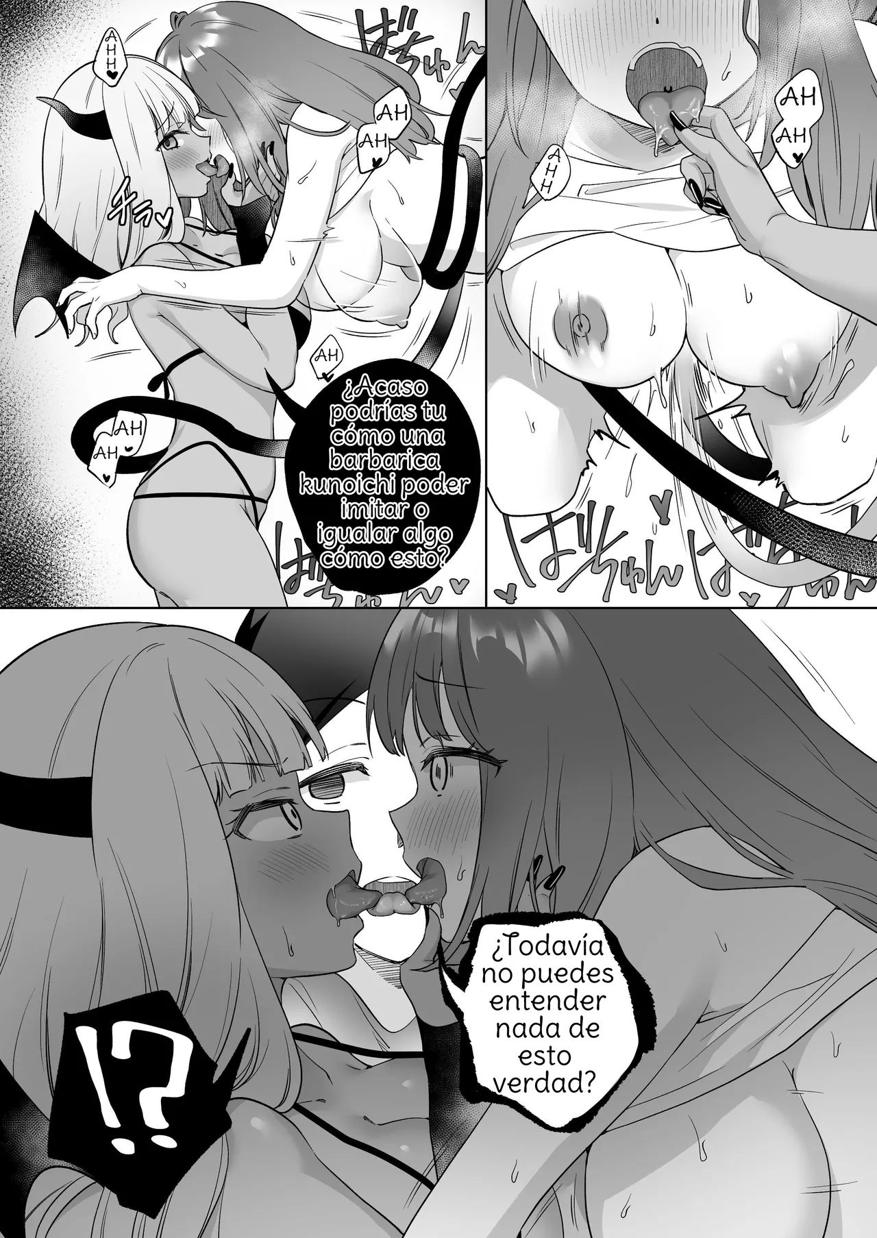 [Gutsutoma (Tachi)] Yuri Kakusei Succubus vs Yuri Kakusei Kunoichi ~Watashi no Karada de Yuri Ecchi Battle suna!~  Lesbian Awakening Succubus vs Kunoichi! ~Don't Use My Body to Fight your Sexy Lesbian Battle~ [Spanish] [Amaterasu] 图片编号 29