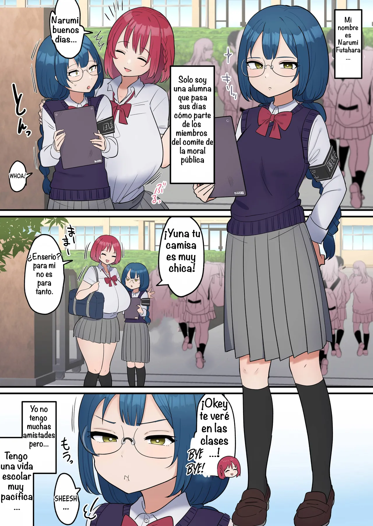 [Sakuno14] The Serious girl Suddenly Grows a Dick and Fucks Her Friend [Spanish] [Amaterasu] 图片编号 2