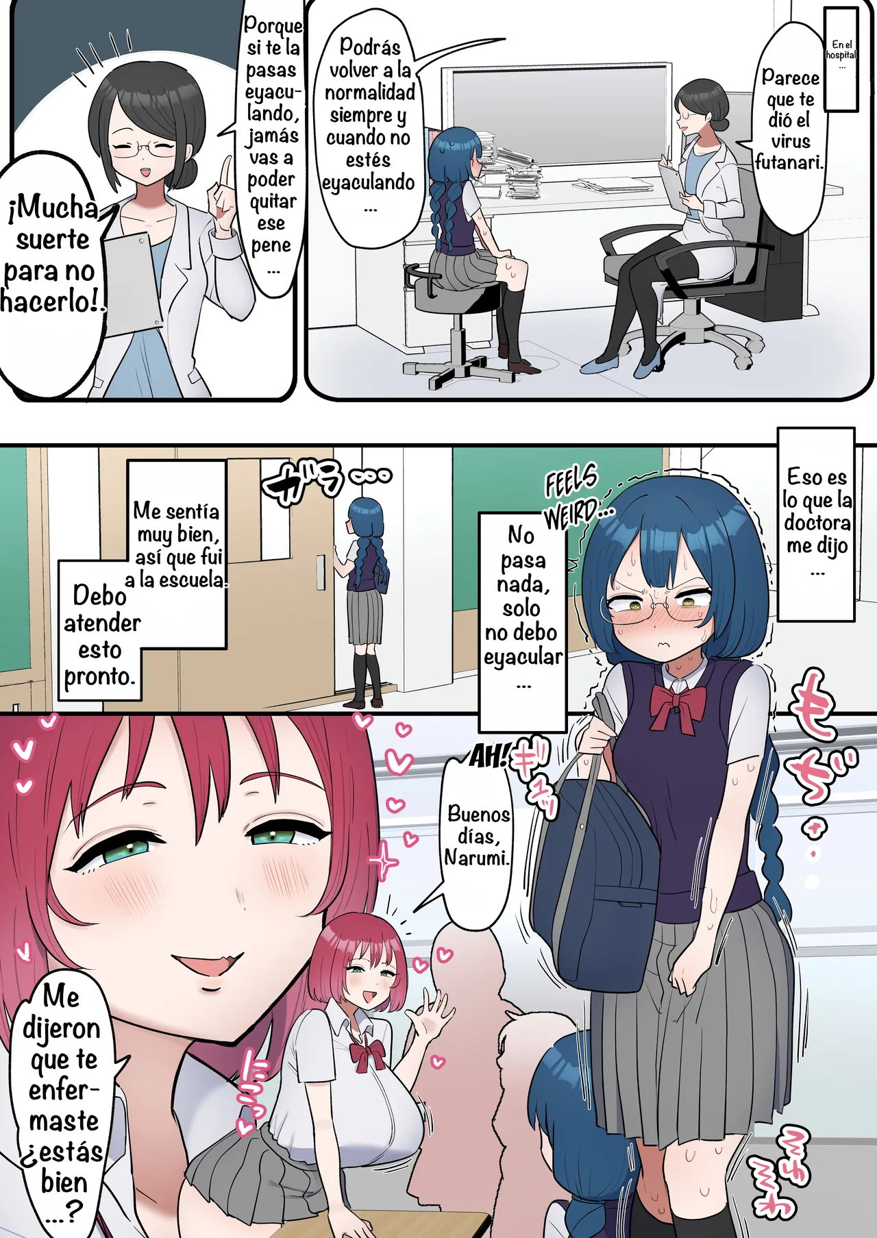 [Sakuno14] The Serious girl Suddenly Grows a Dick and Fucks Her Friend [Spanish] [Amaterasu] 图片编号 4