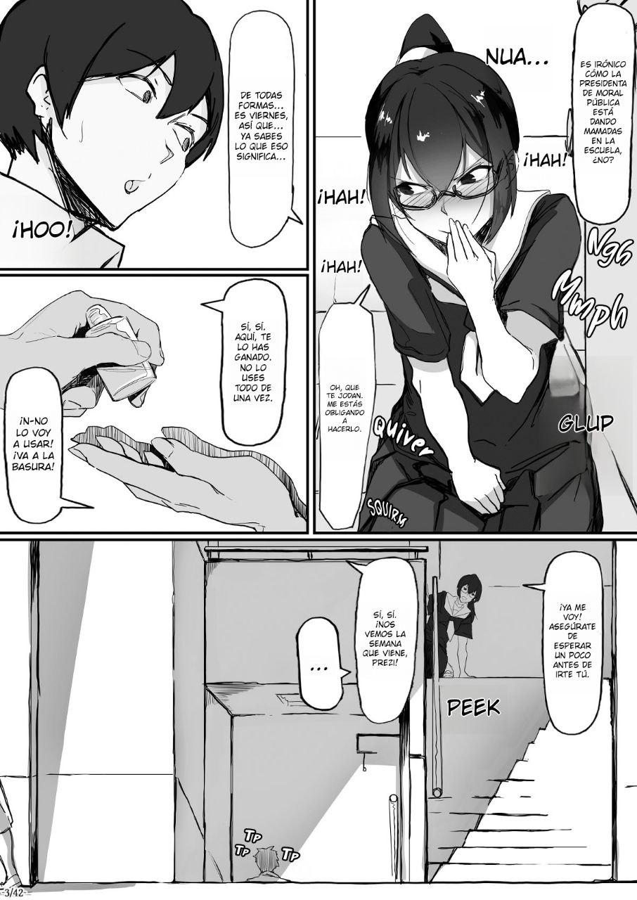 [Ichijikushirabe Shiki (Shirabe Shiki)] Fuuki Iinchou wa Kusuri ni Yowai 2 | La Presidenta de Moralidad no Aguanta las Drogas 2 [Spanish] [EbisuTraslade - Winder] image number 4